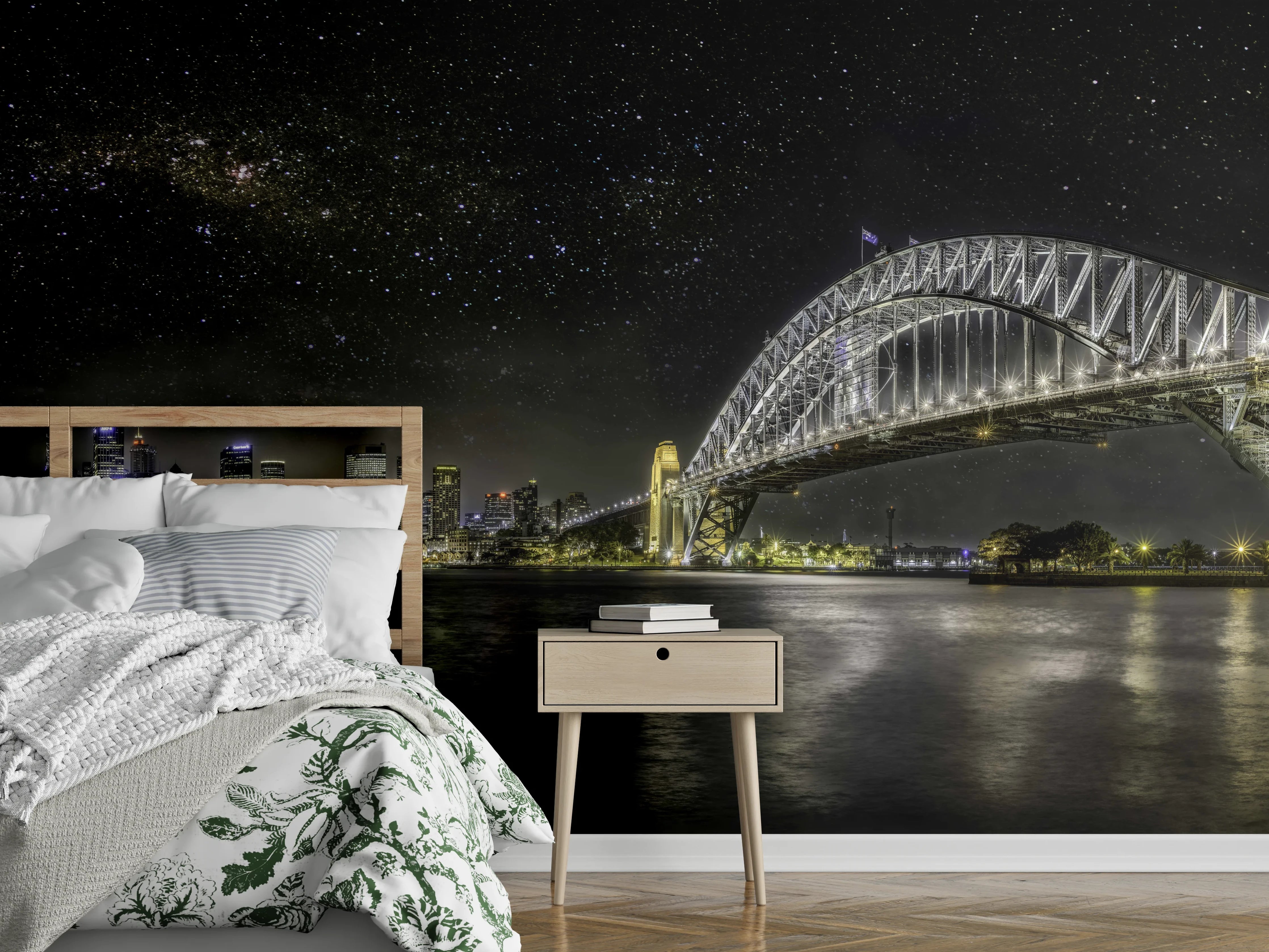 Wandverkleidung Schlafzimmer - Skyline - Sydney