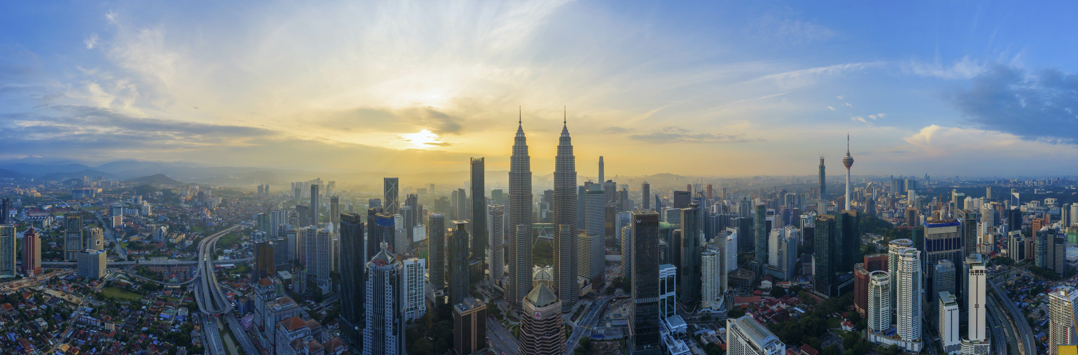 Wandverkleidung Schlafzimmer-Skyline Kuala Lumpur City