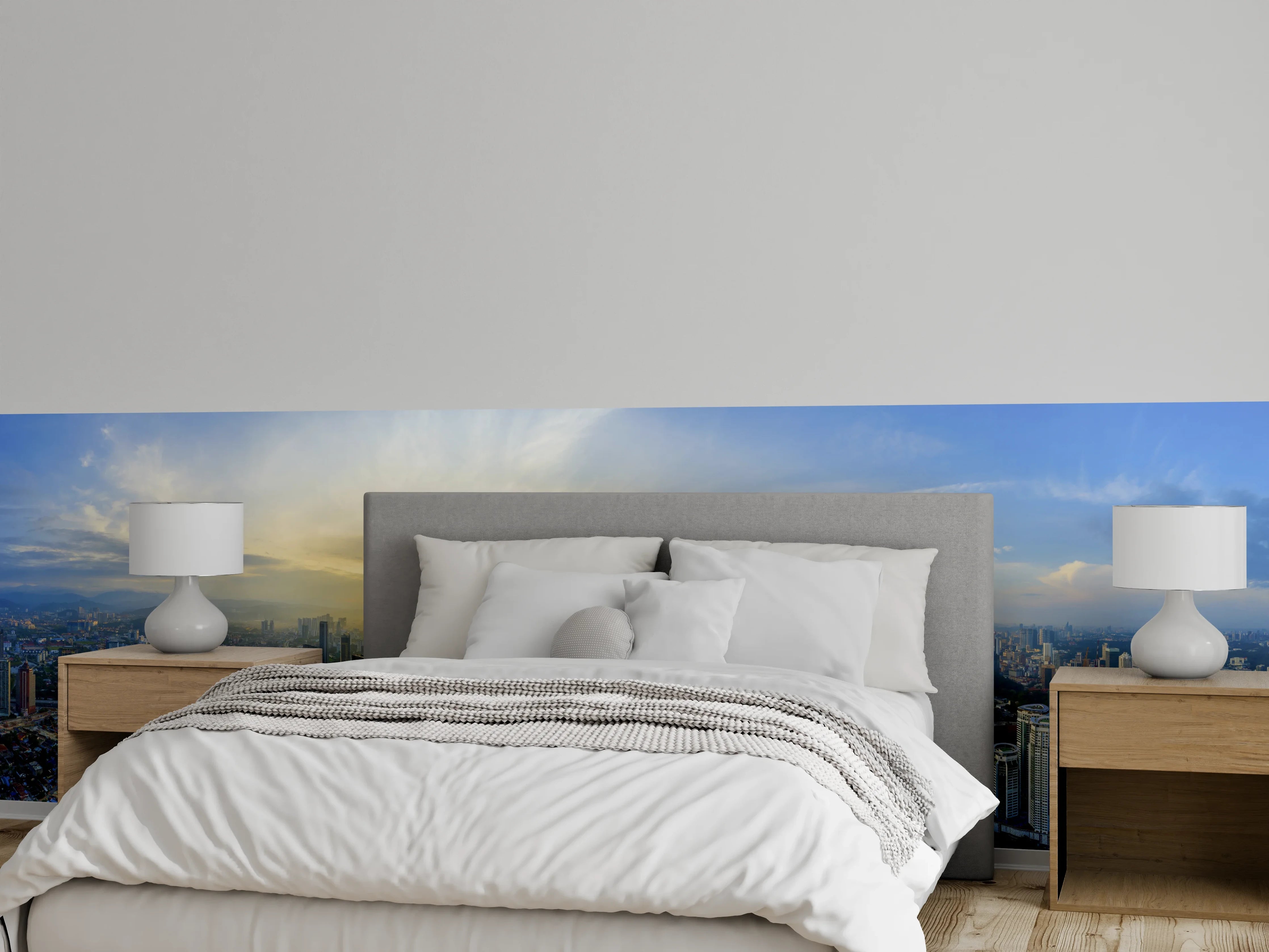 Wandverkleidung Schlafzimmer - Skyline Kuala Lumpur City