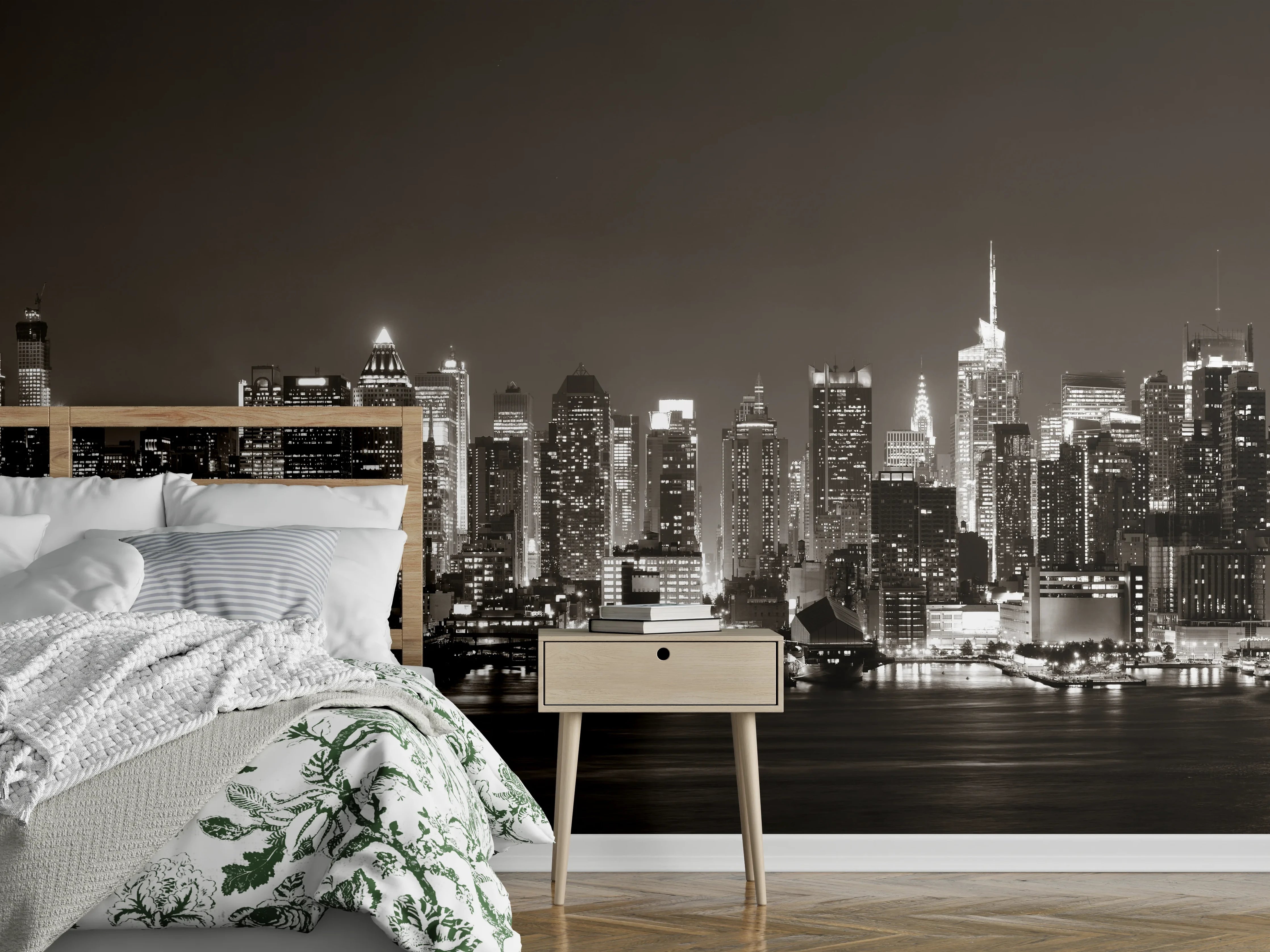 Wandverkleidung Schlafzimmer - Skyline von Midtown Manhattan