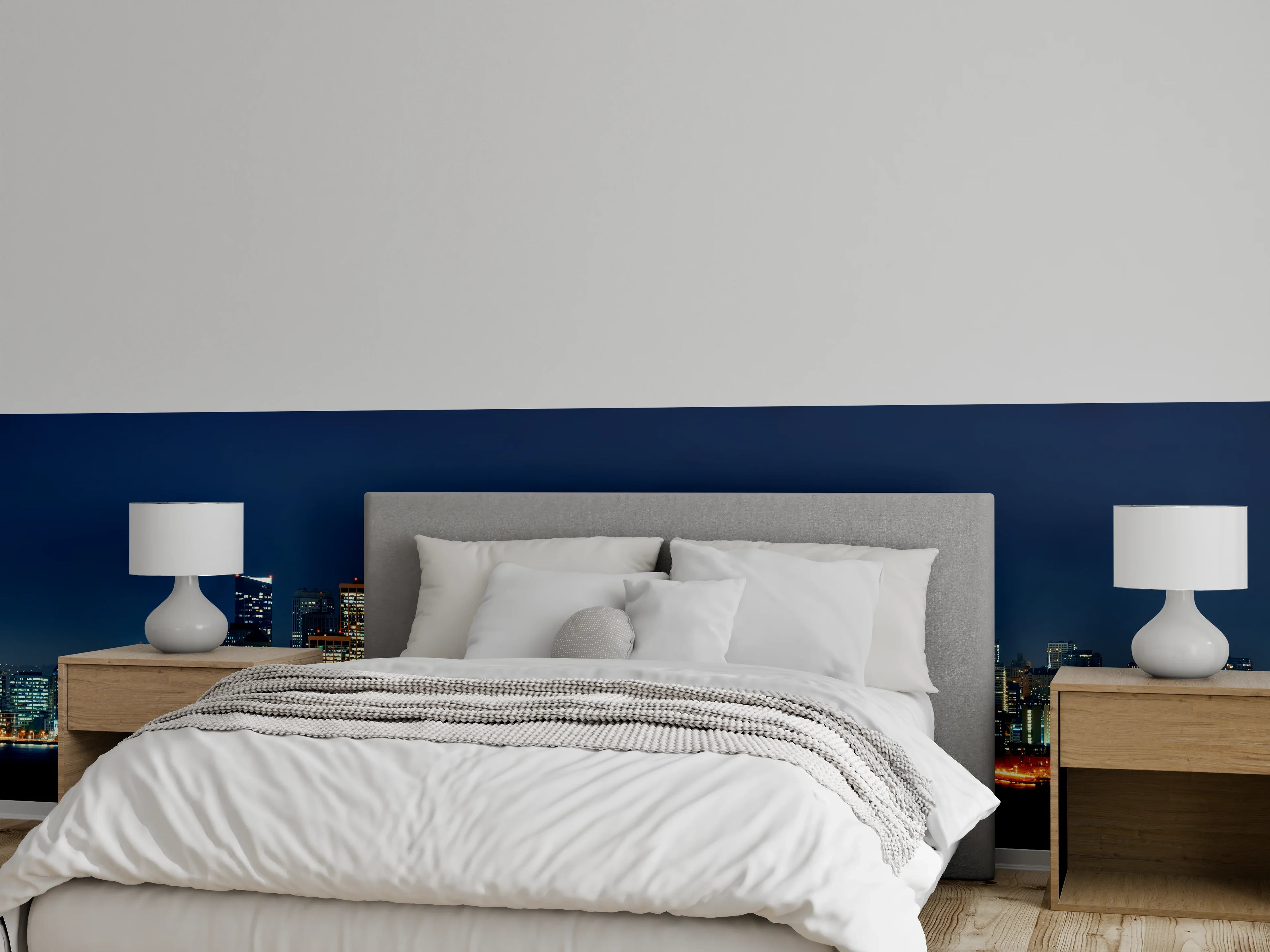 Wandverkleidung Schlafzimmer - Skyline von San Francisco