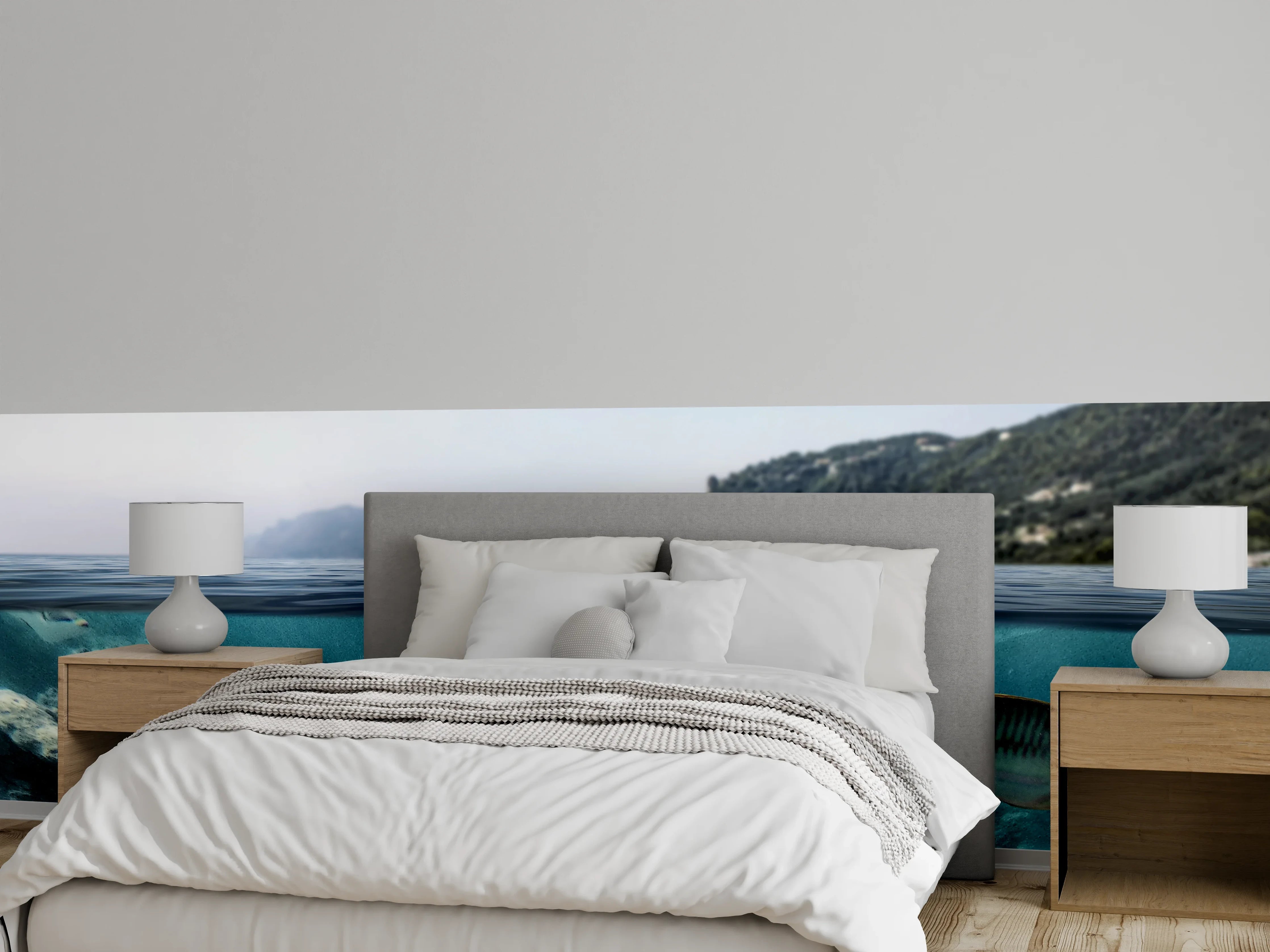 Wandverkleidung Schlafzimmer - Sonnenmeer – Korallenriff und Fischwelt