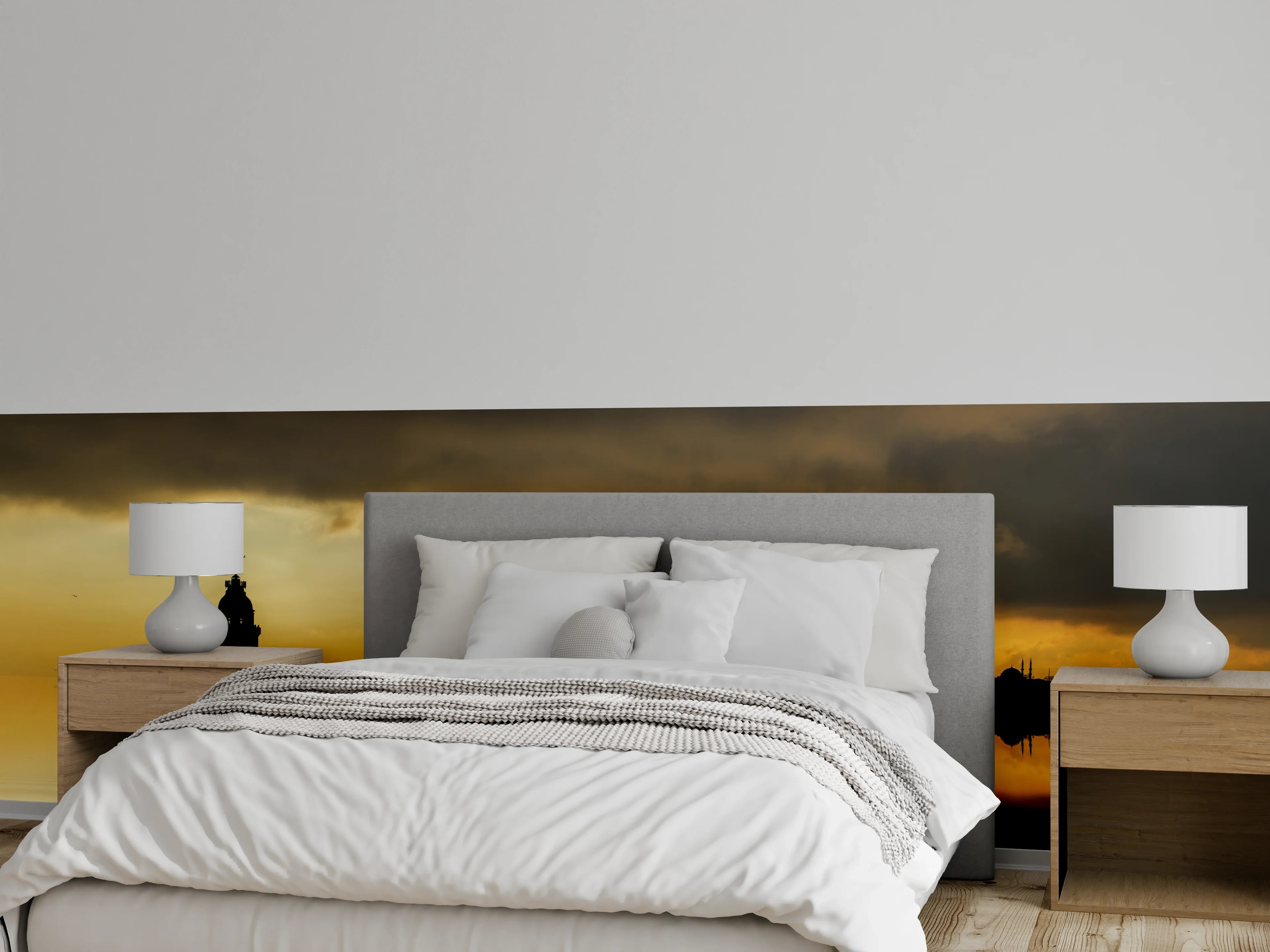 Wandverkleidung Schlafzimmer - Sonnenuntergang Istanbul - Kiz kulesi