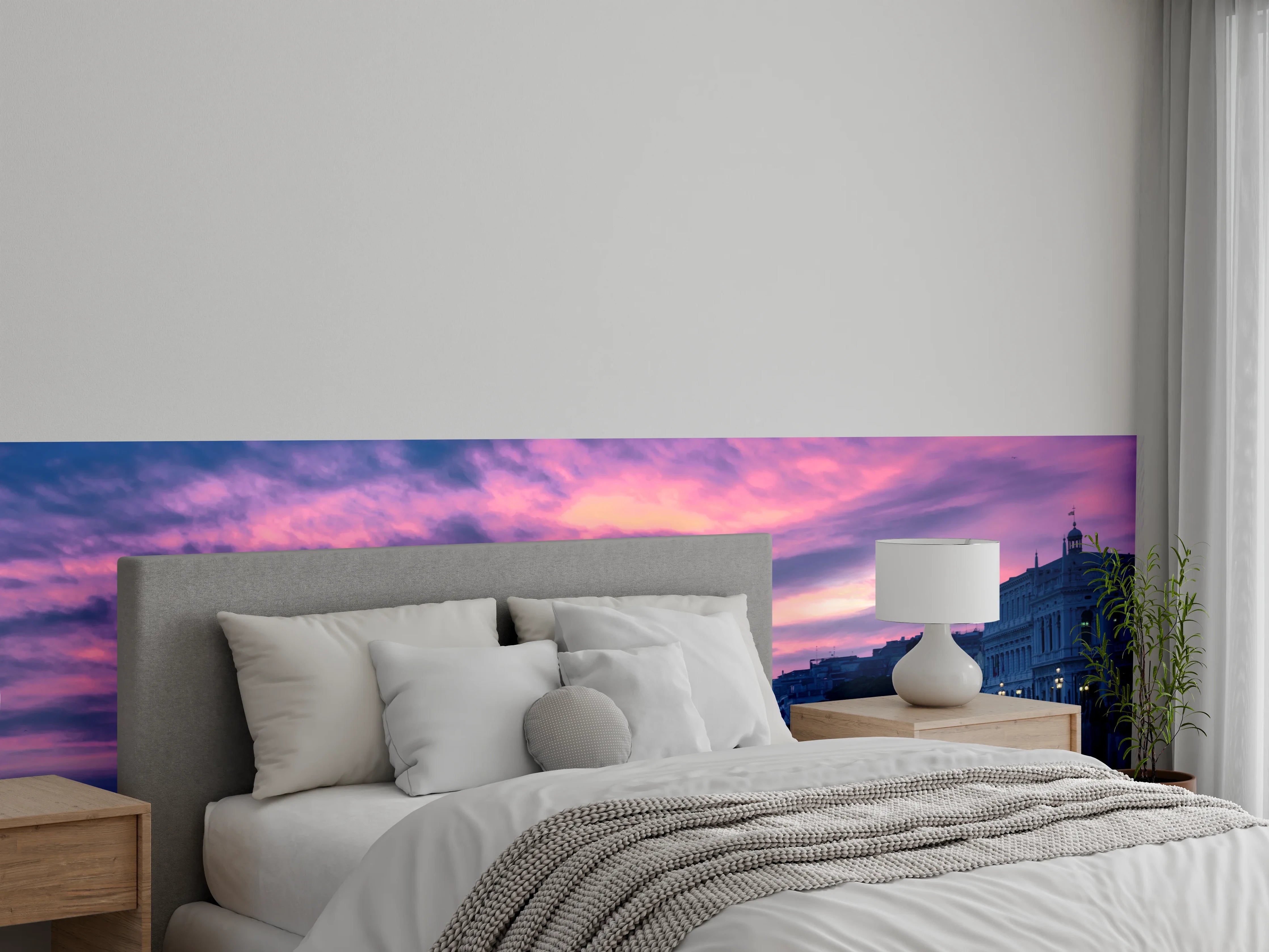 Wandverkleidung Schlafzimmer - Sonnenuntergang in Venedig