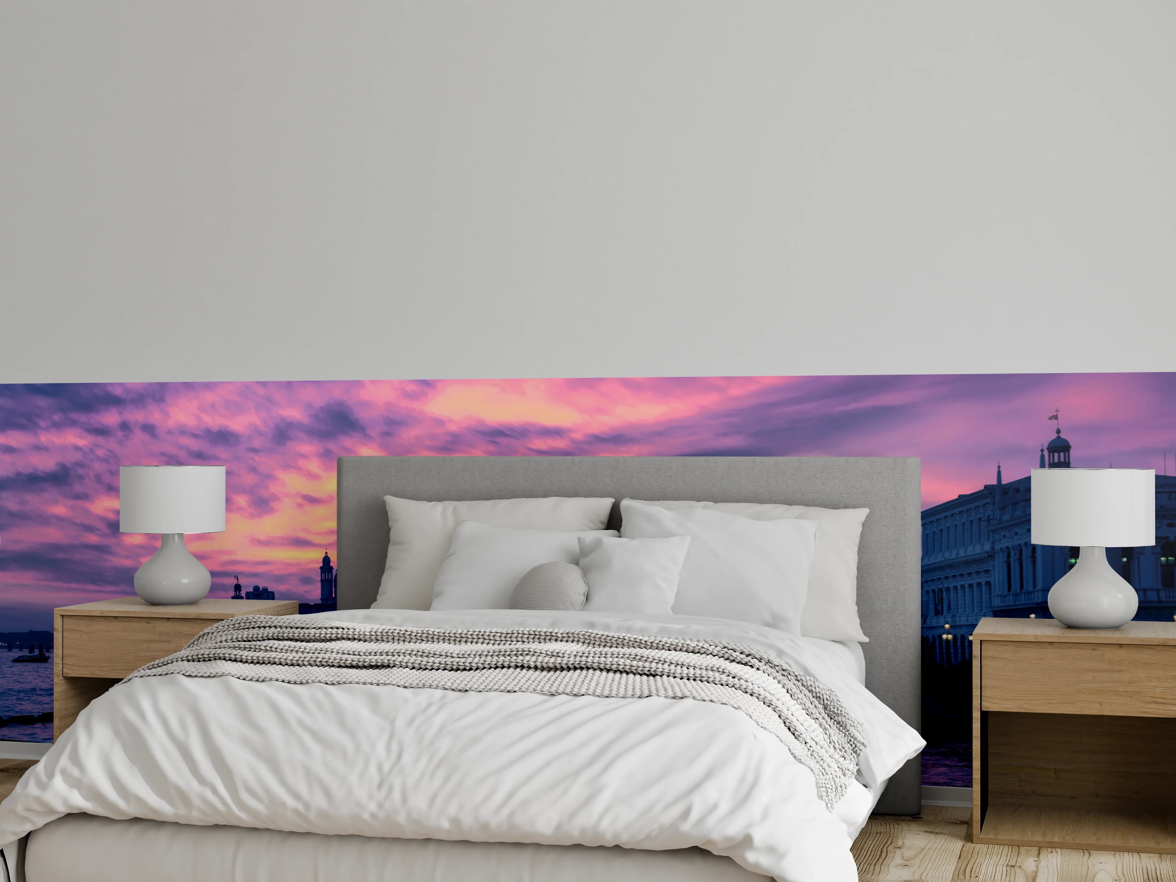 Wandverkleidung Schlafzimmer - Sonnenuntergang in Venedig