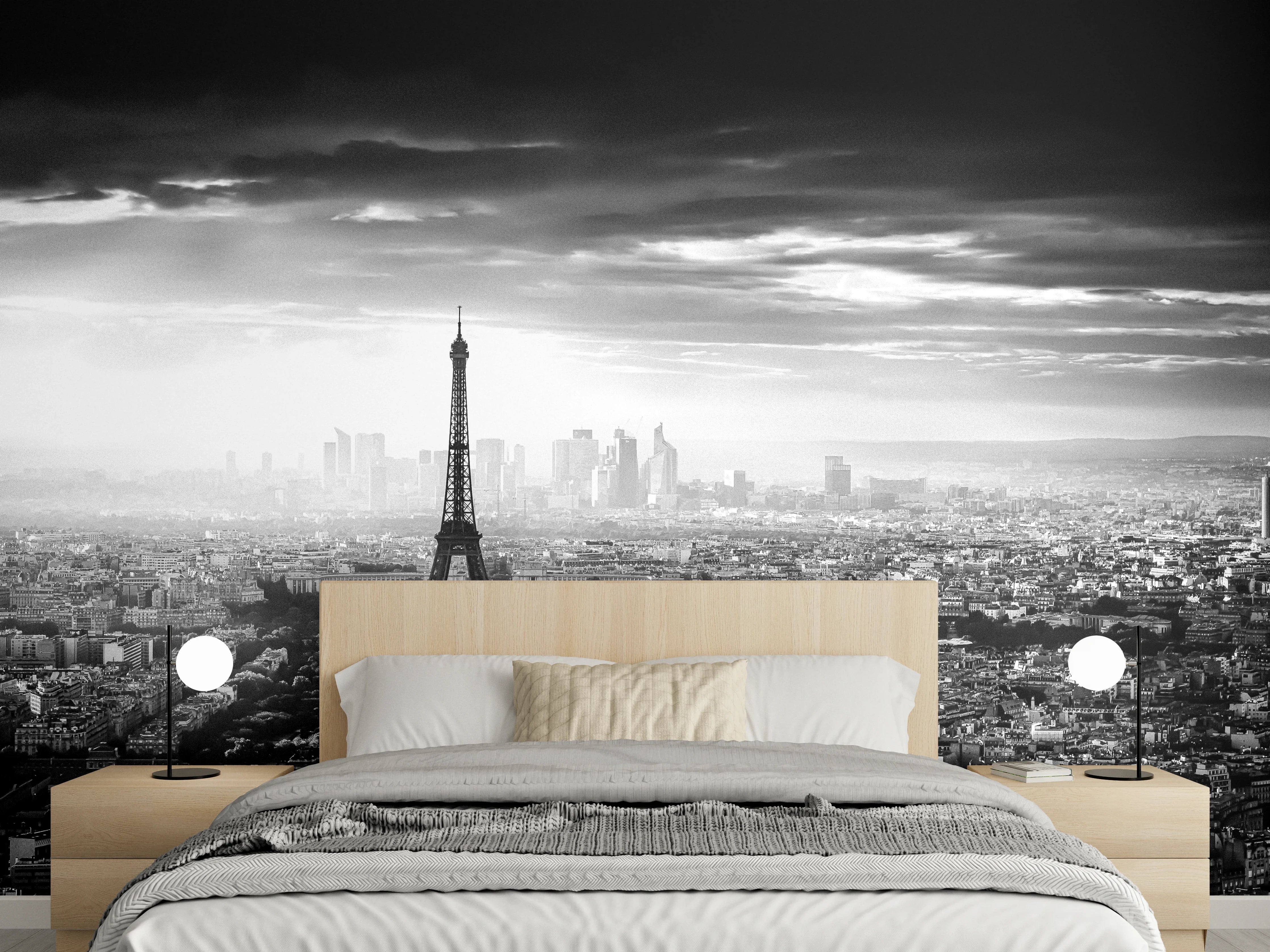 Wandverkleidung Schlafzimmer - Stadtbild - Paris, Frankreich