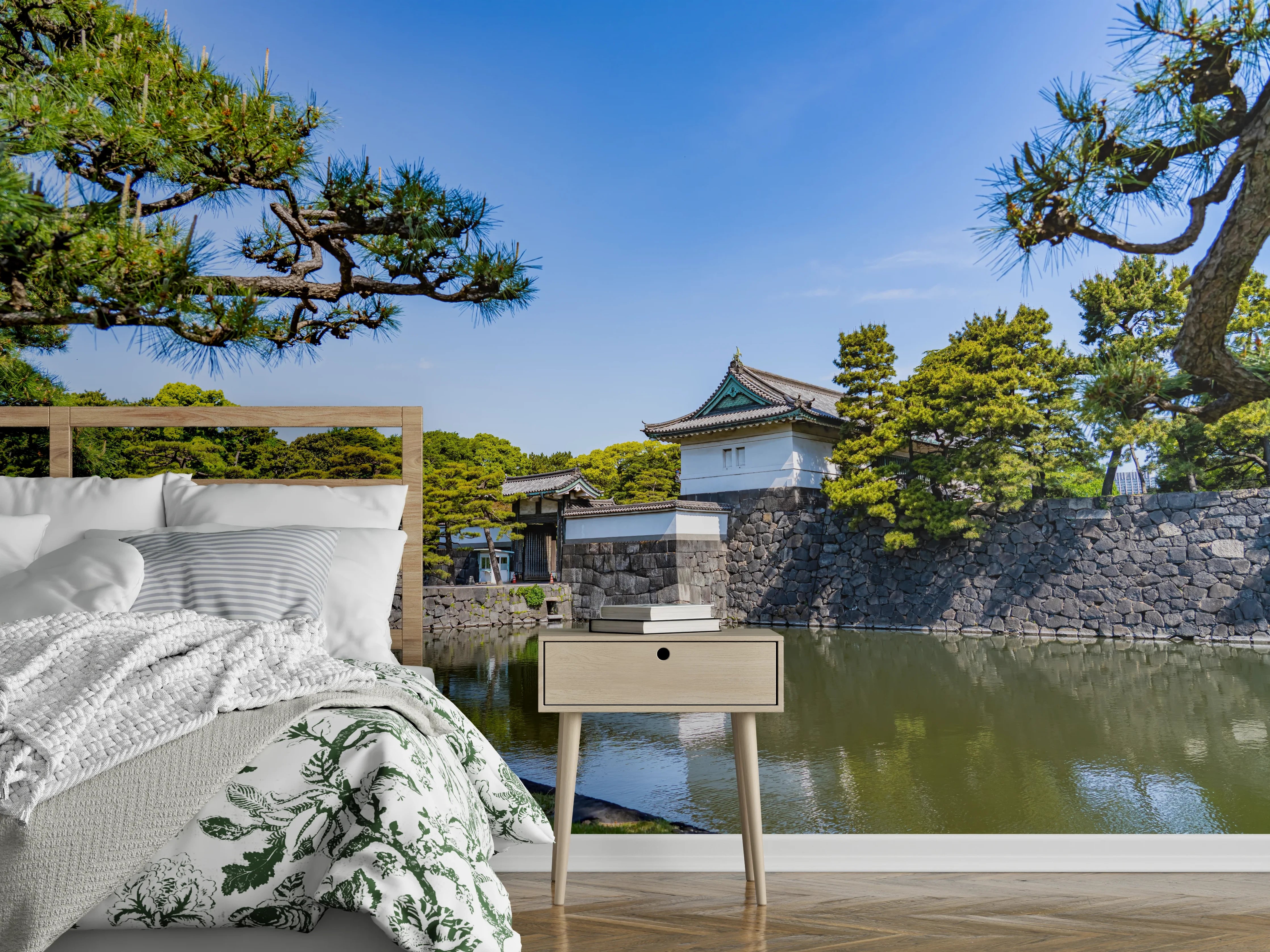 Wandverkleidung Schlafzimmer - Stadtlandschaft von Tokio
