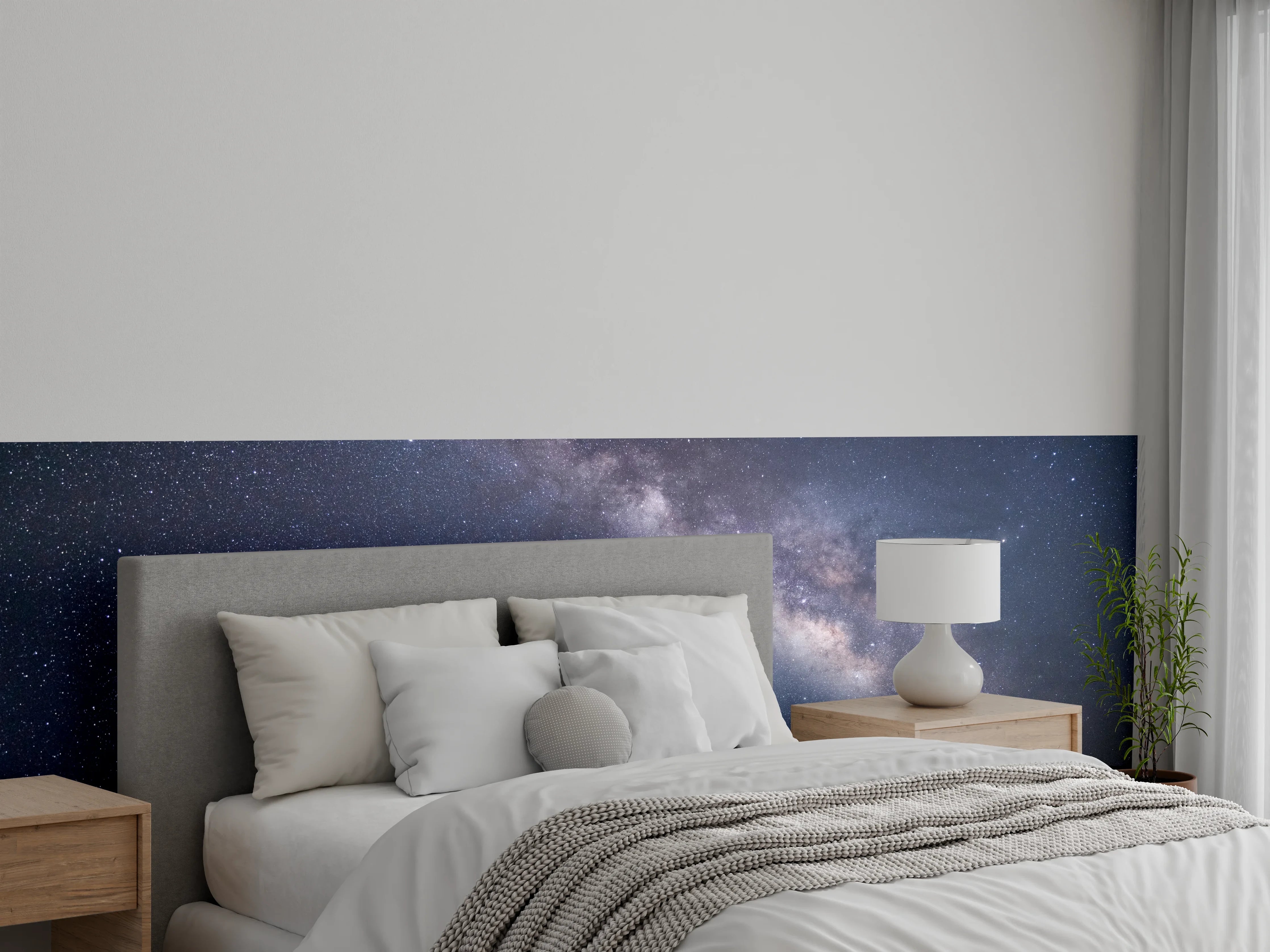 Wandverkleidung Schlafzimmer - Sternenklarer Nachthimmel