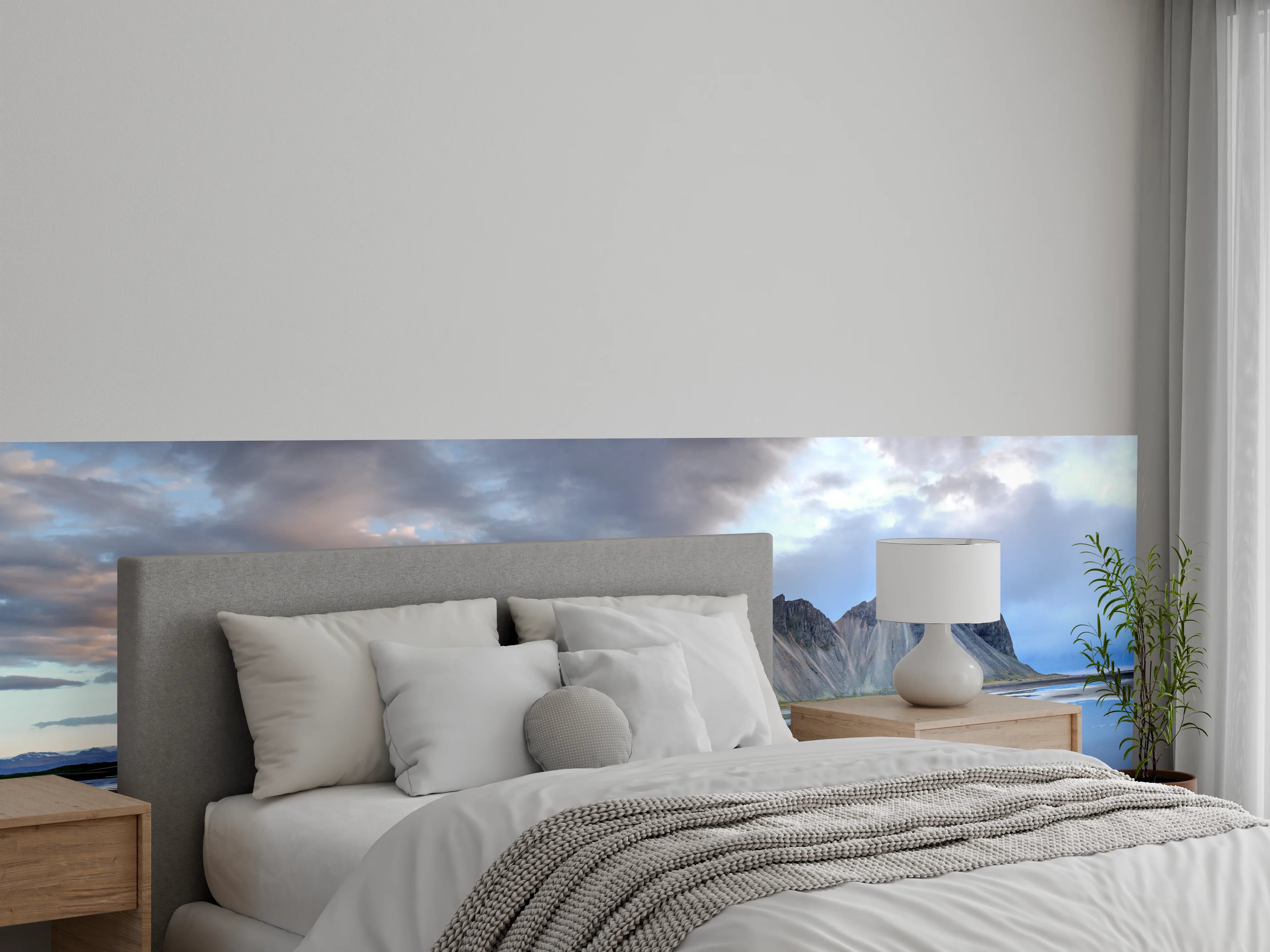 Wandverkleidung Schlafzimmer - Stokksnes an der isländischen Küste