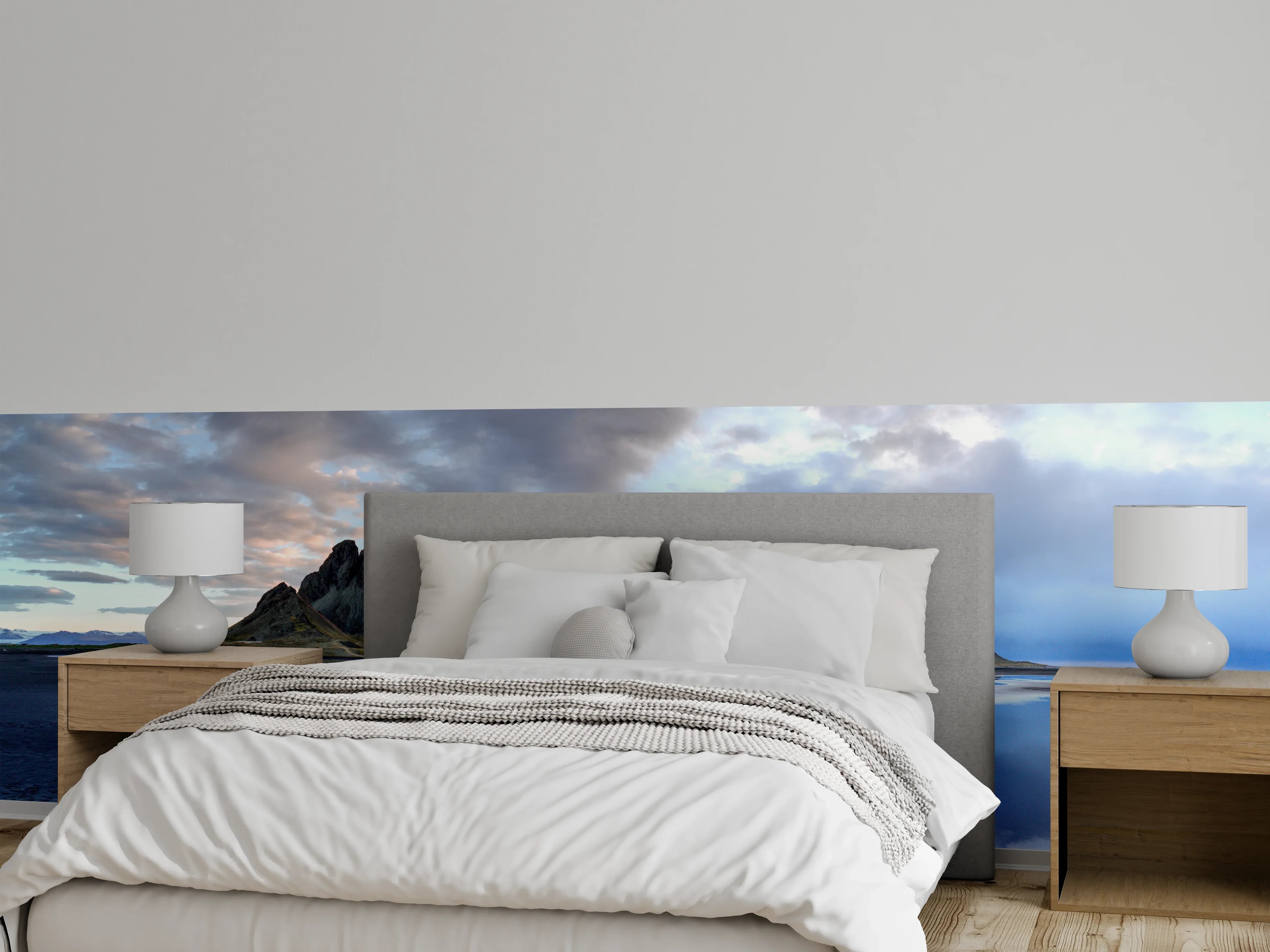 Wandverkleidung Schlafzimmer - Stokksnes an der isländischen Küste