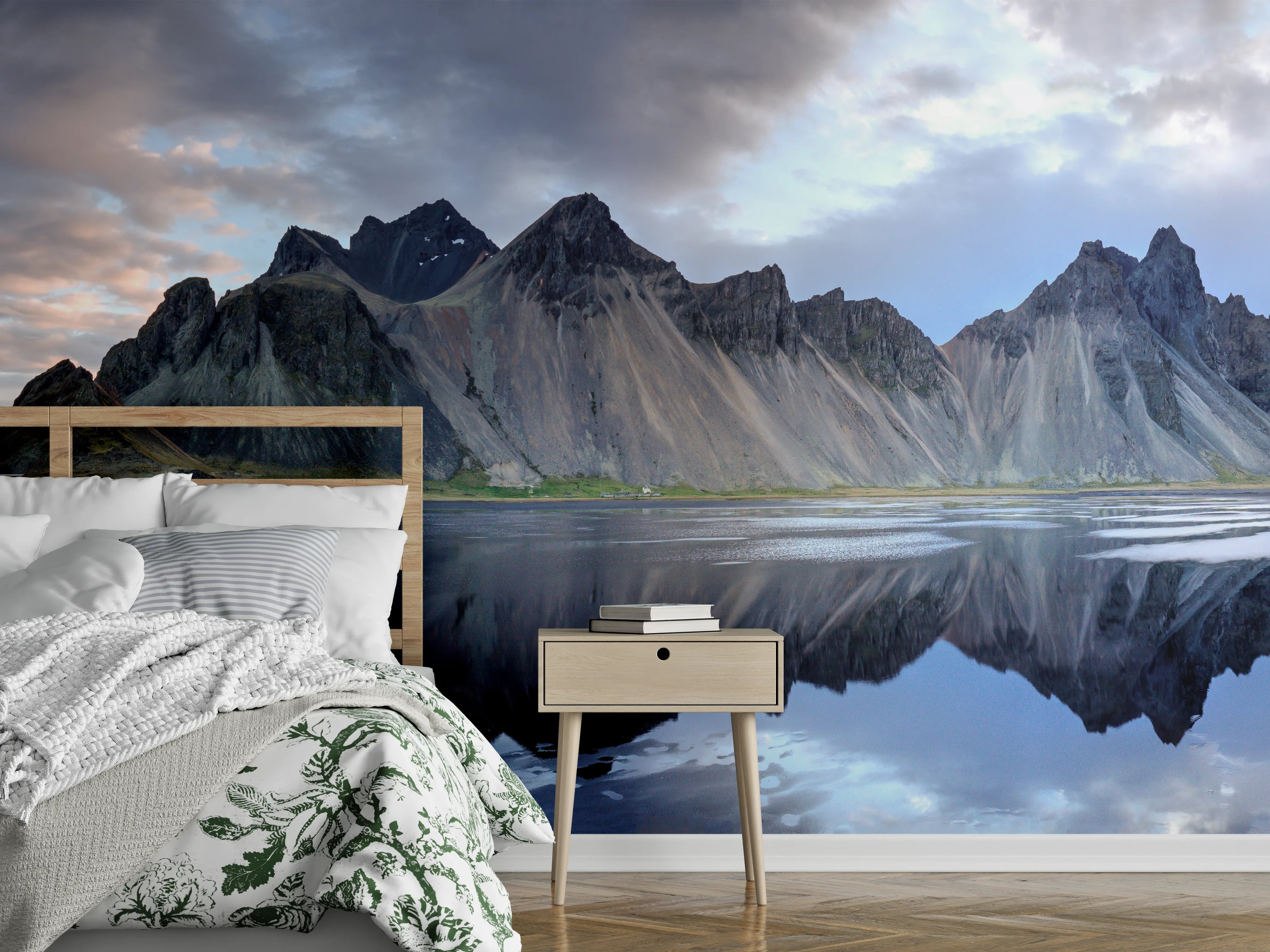 Wandverkleidung Schlafzimmer - Stokksnes an der isländischen Küste