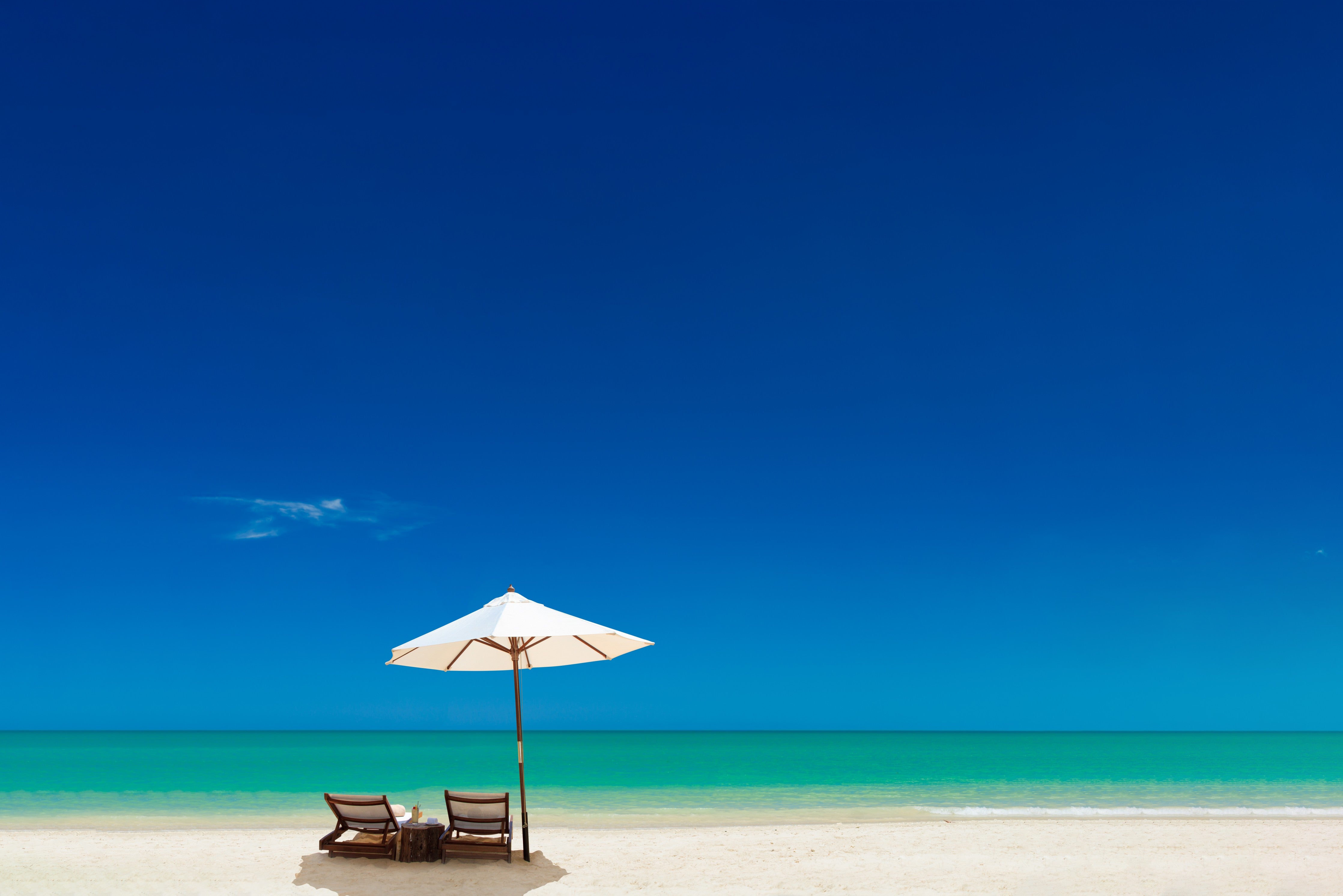 Wandverkleidung Schlafzimmer-Strand Idylle Meerblick Sommer