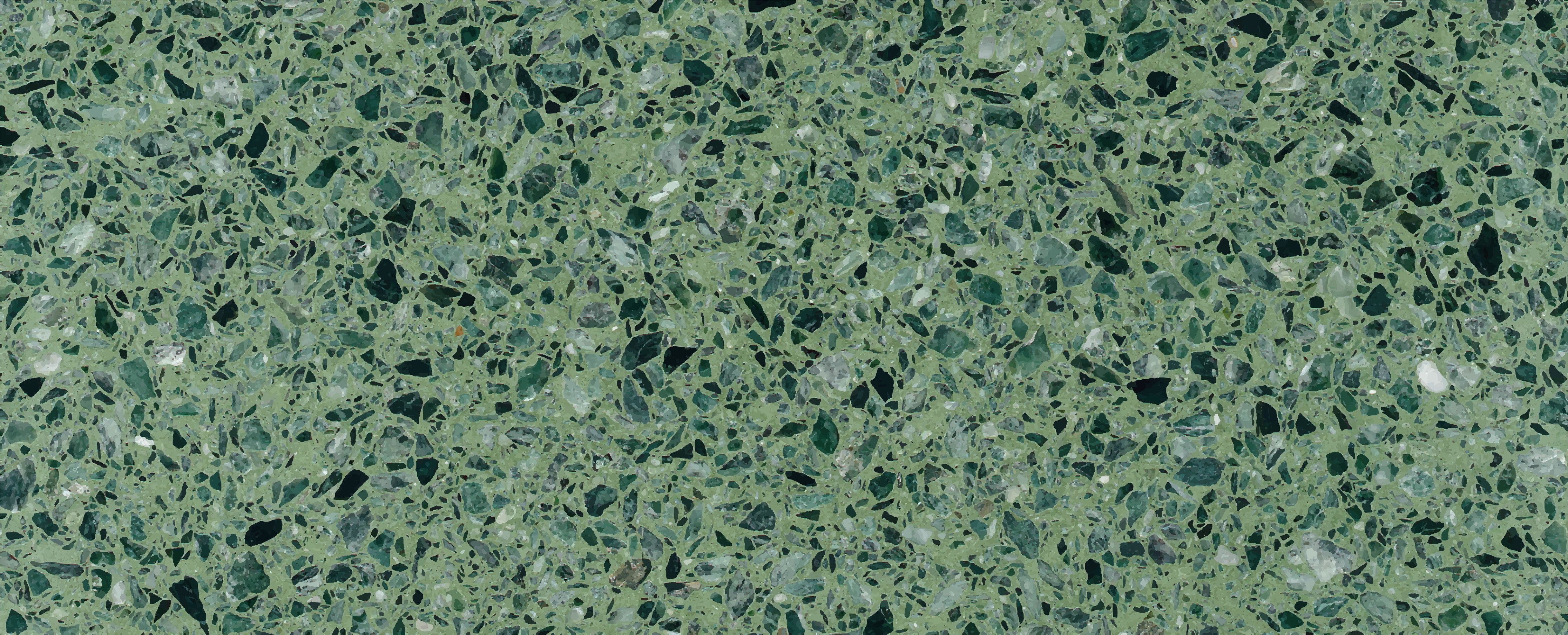 Wandverkleidung Schlafzimmer-Terrazzo Textur auf türkisem Hintergrund