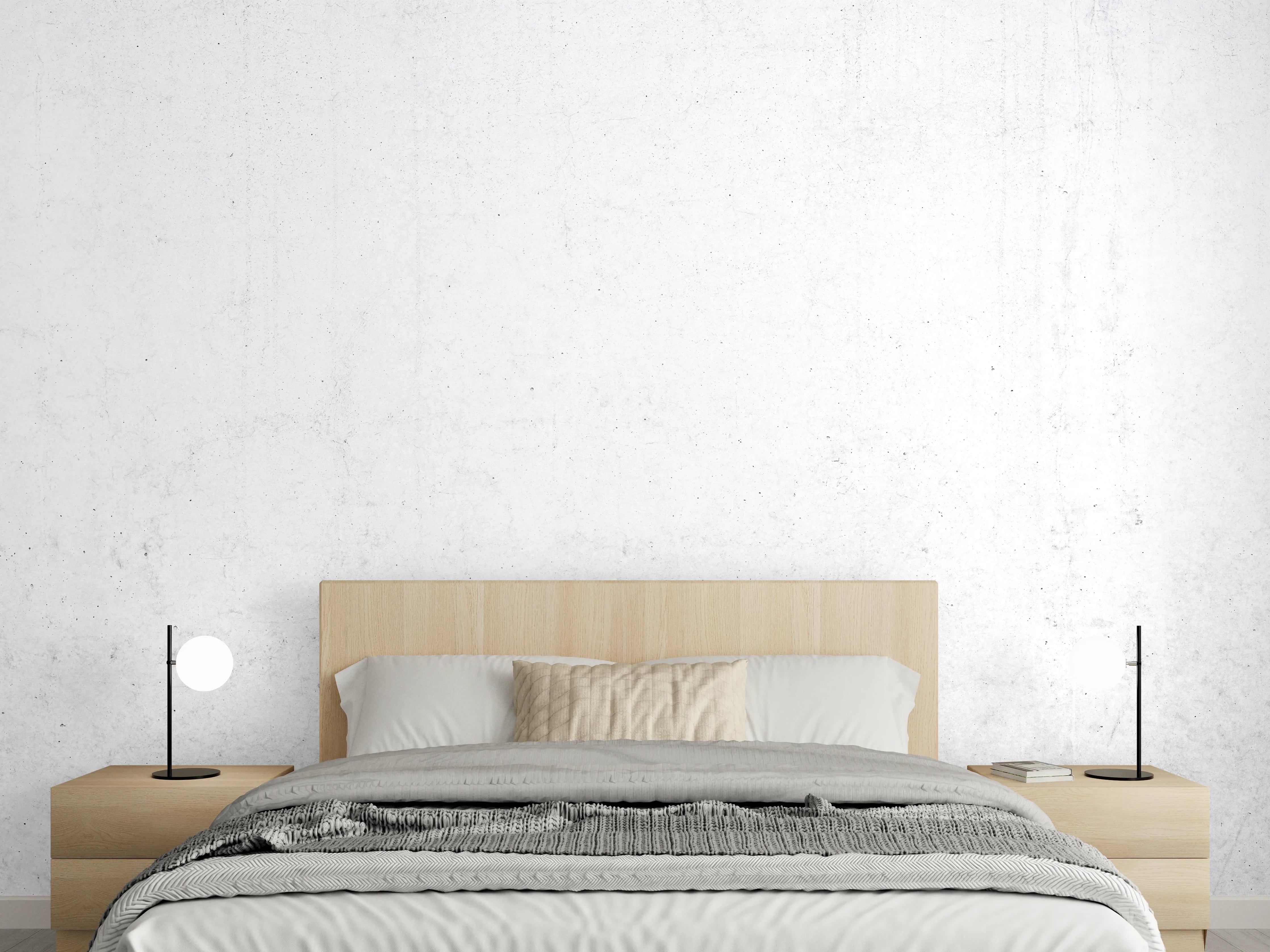 Wandverkleidung Schlafzimmer - Textur der alten weißen Betonwand