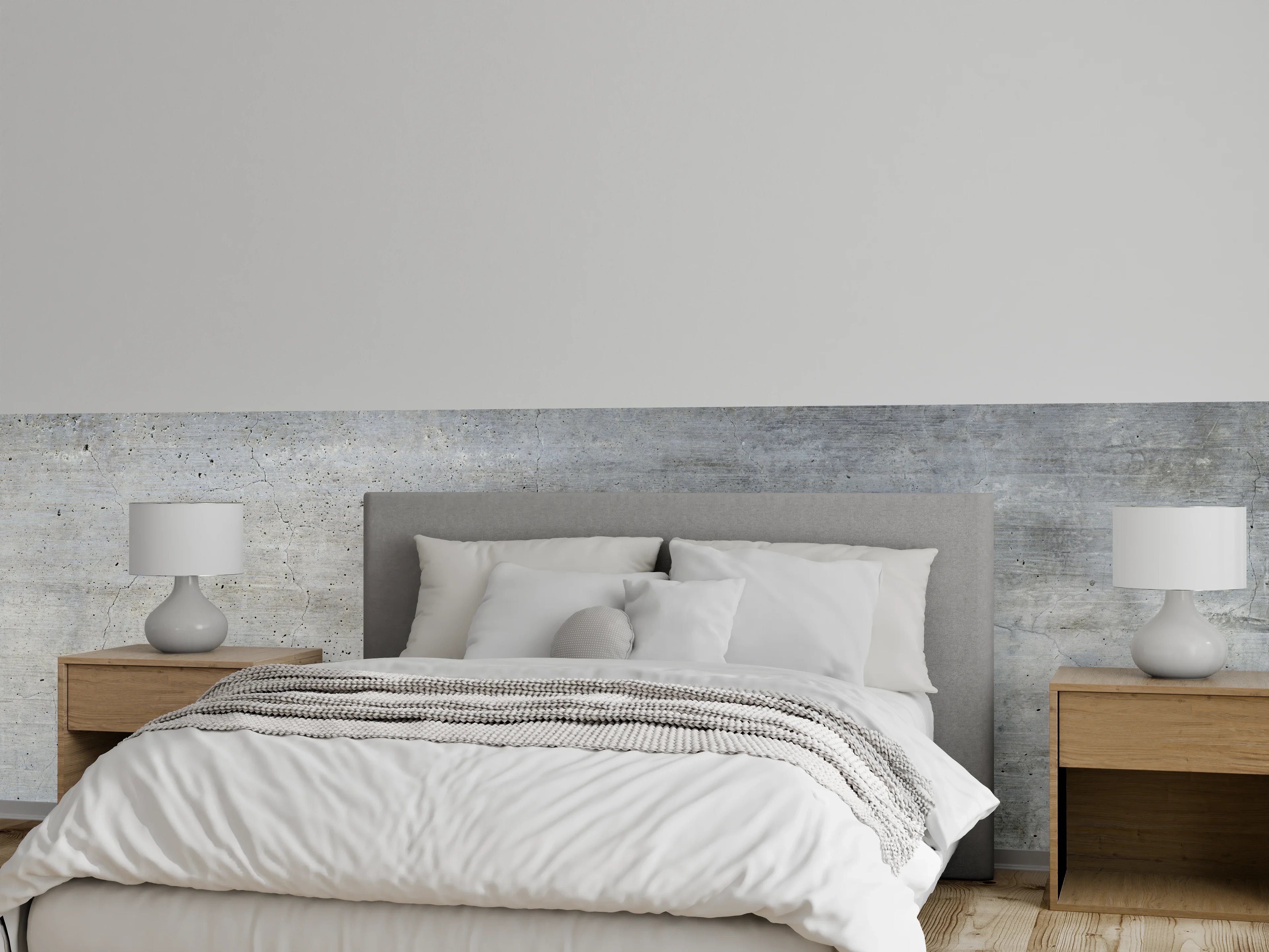 Wandverkleidung Schlafzimmer - Textur einer alten grauen Betonwand