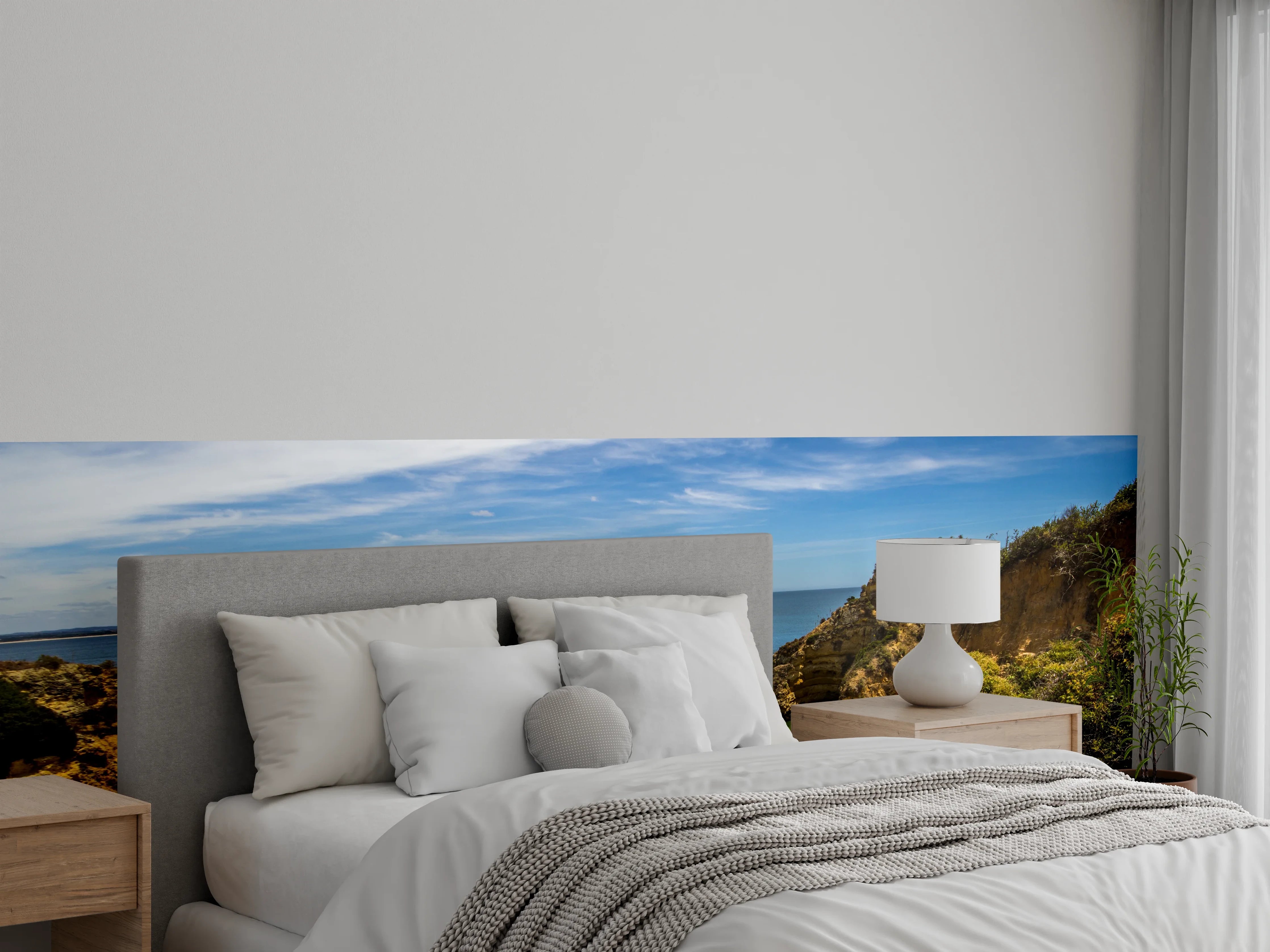 Wandverkleidung Schlafzimmer - Traumhafte Strandkulisse Algarve Portugal