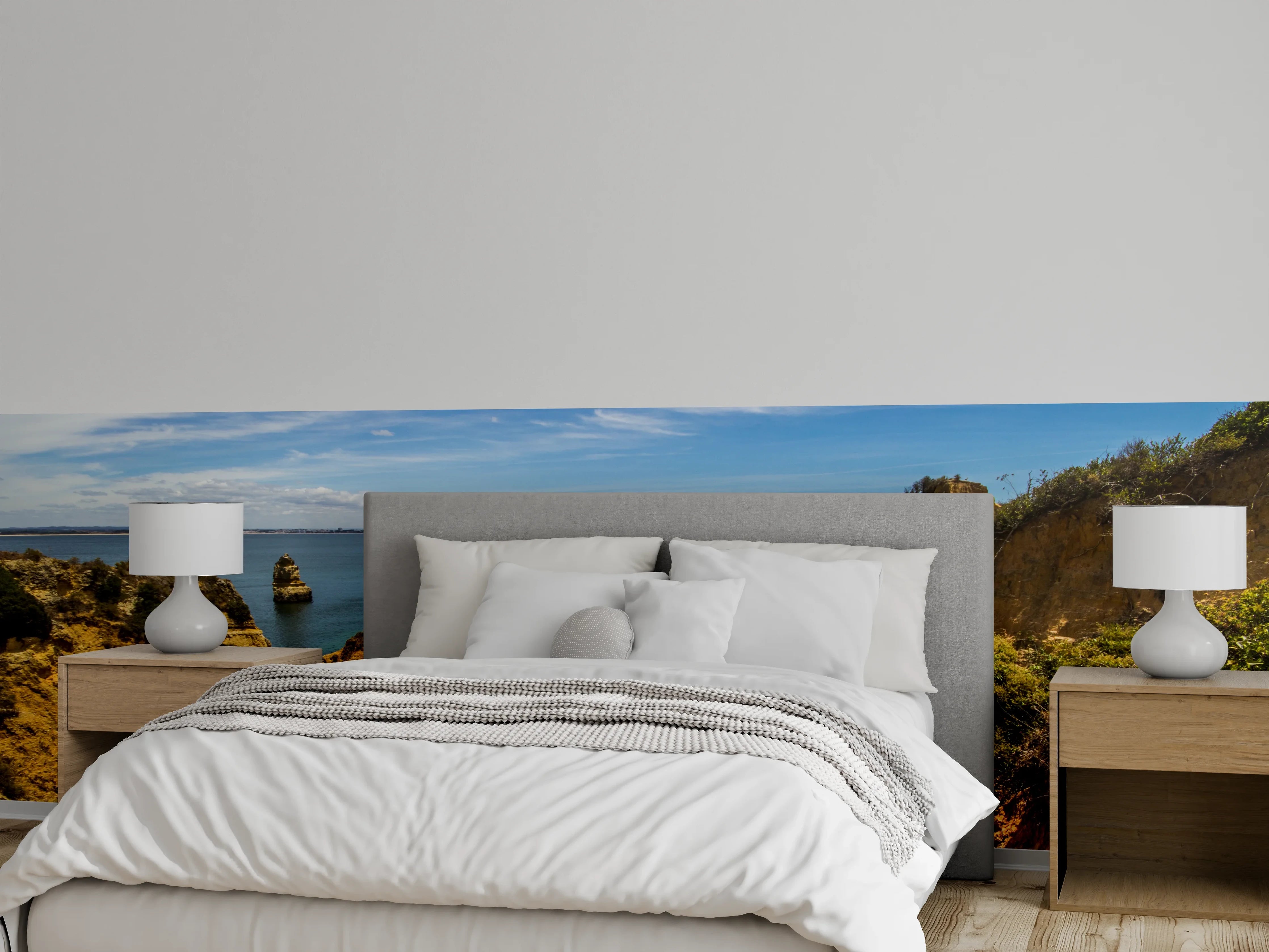 Wandverkleidung Schlafzimmer - Traumhafte Strandkulisse Algarve Portugal