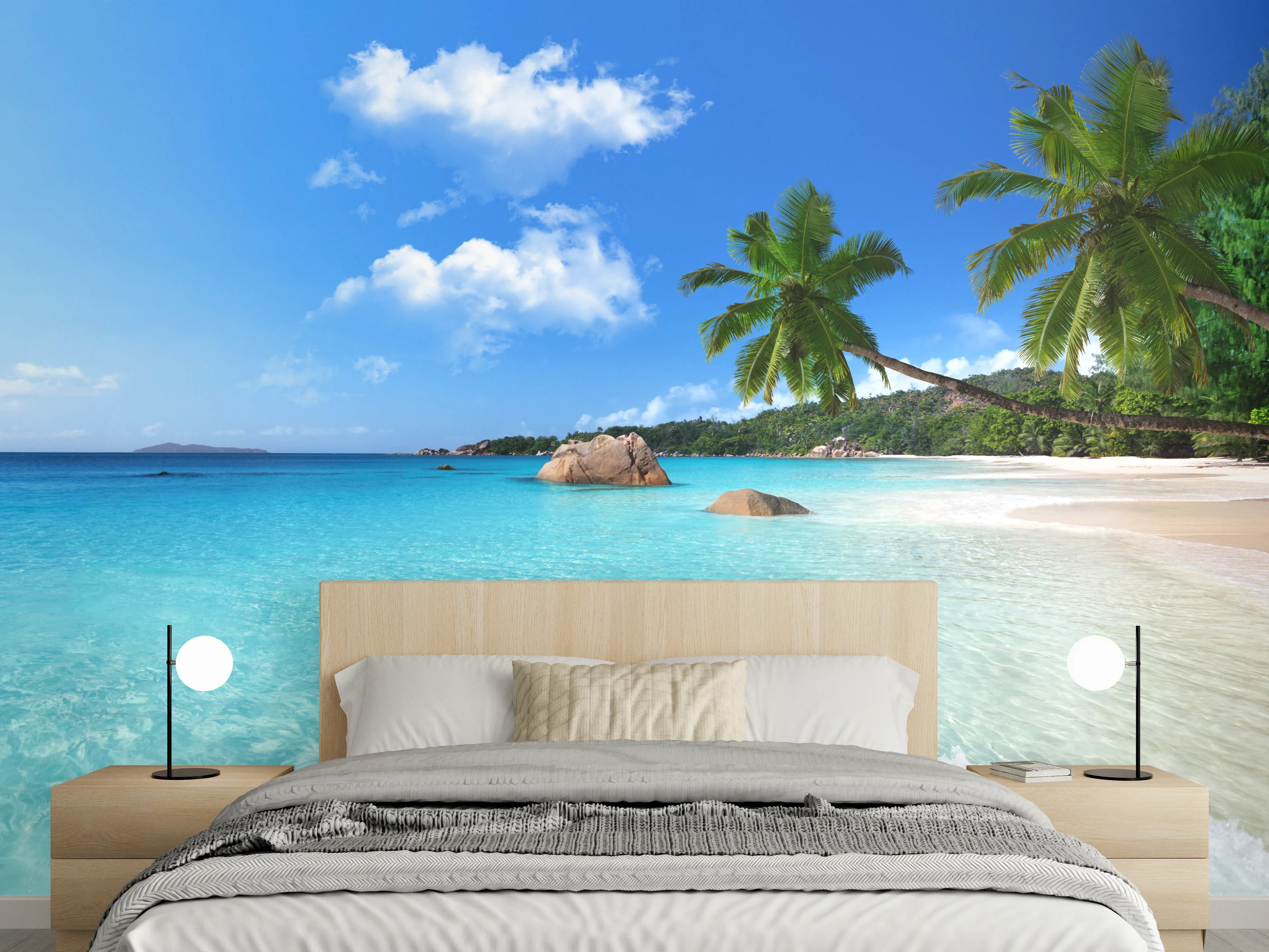Wandverkleidung Schlafzimmer - Traumhafter Strand – Paradiesisches Meer