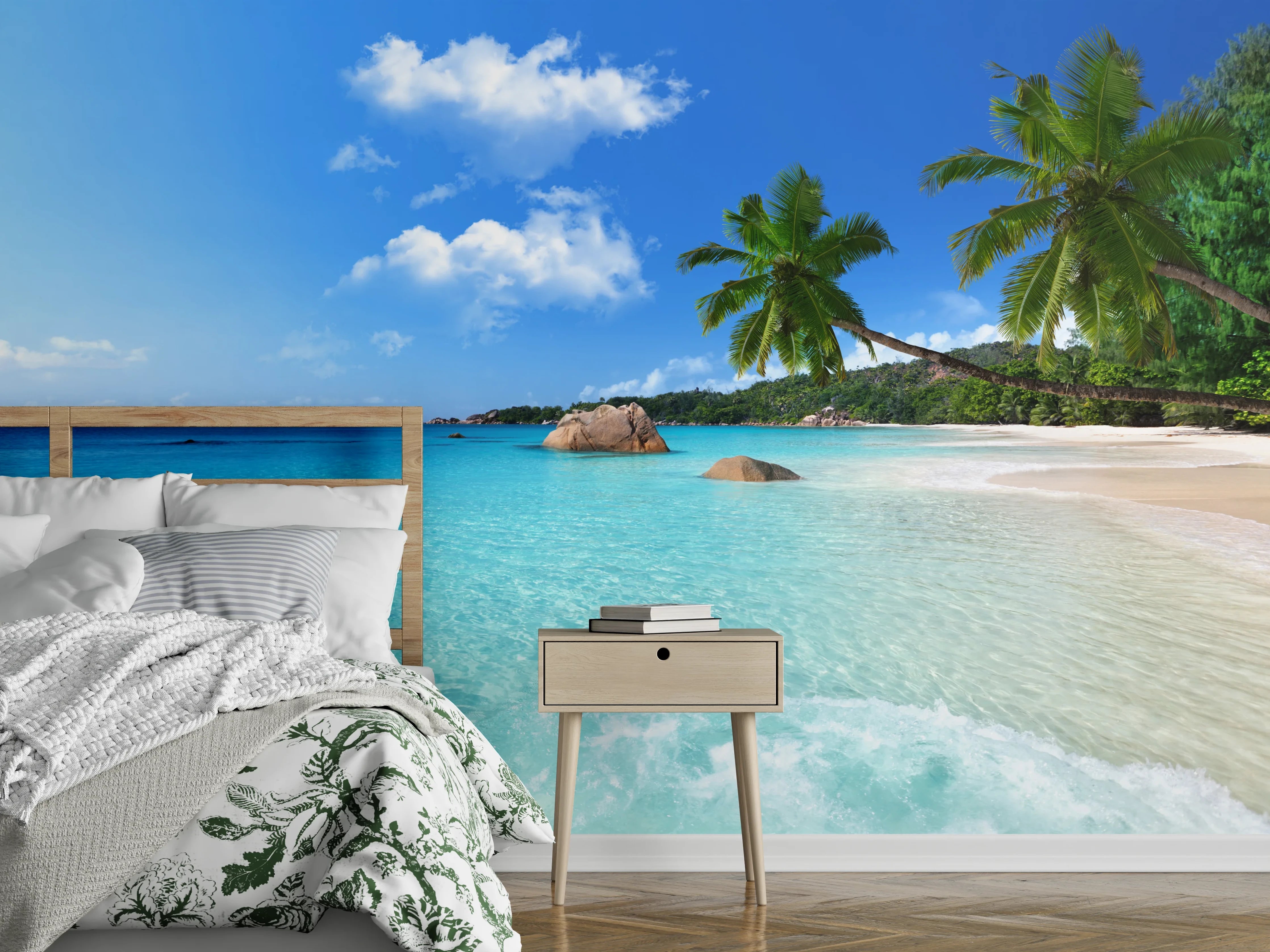 Wandverkleidung Schlafzimmer - Traumhafter Strand – Paradiesisches Meer