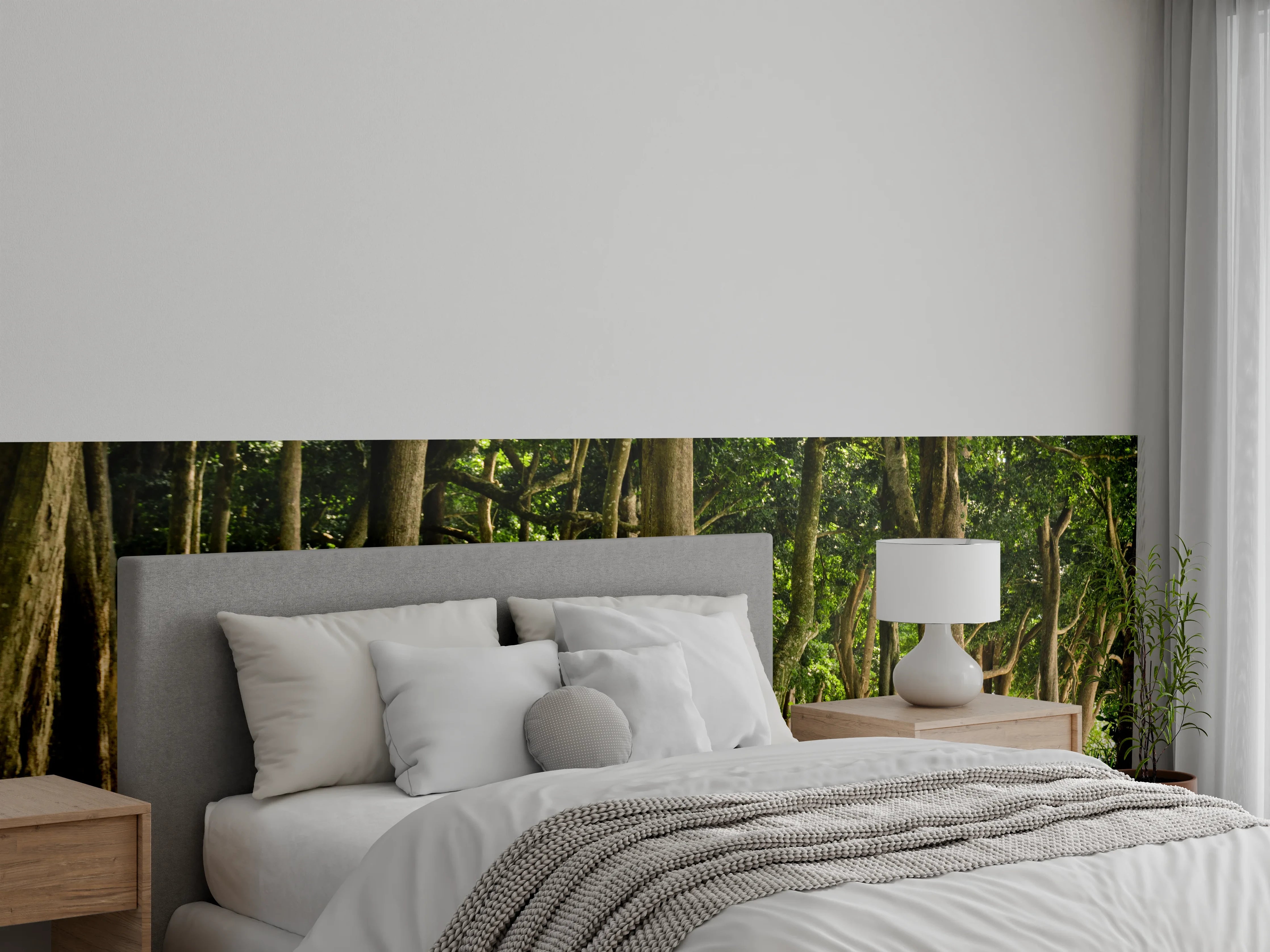 Wandverkleidung Schlafzimmer - Tropischer Wald auf der Insel Havelock