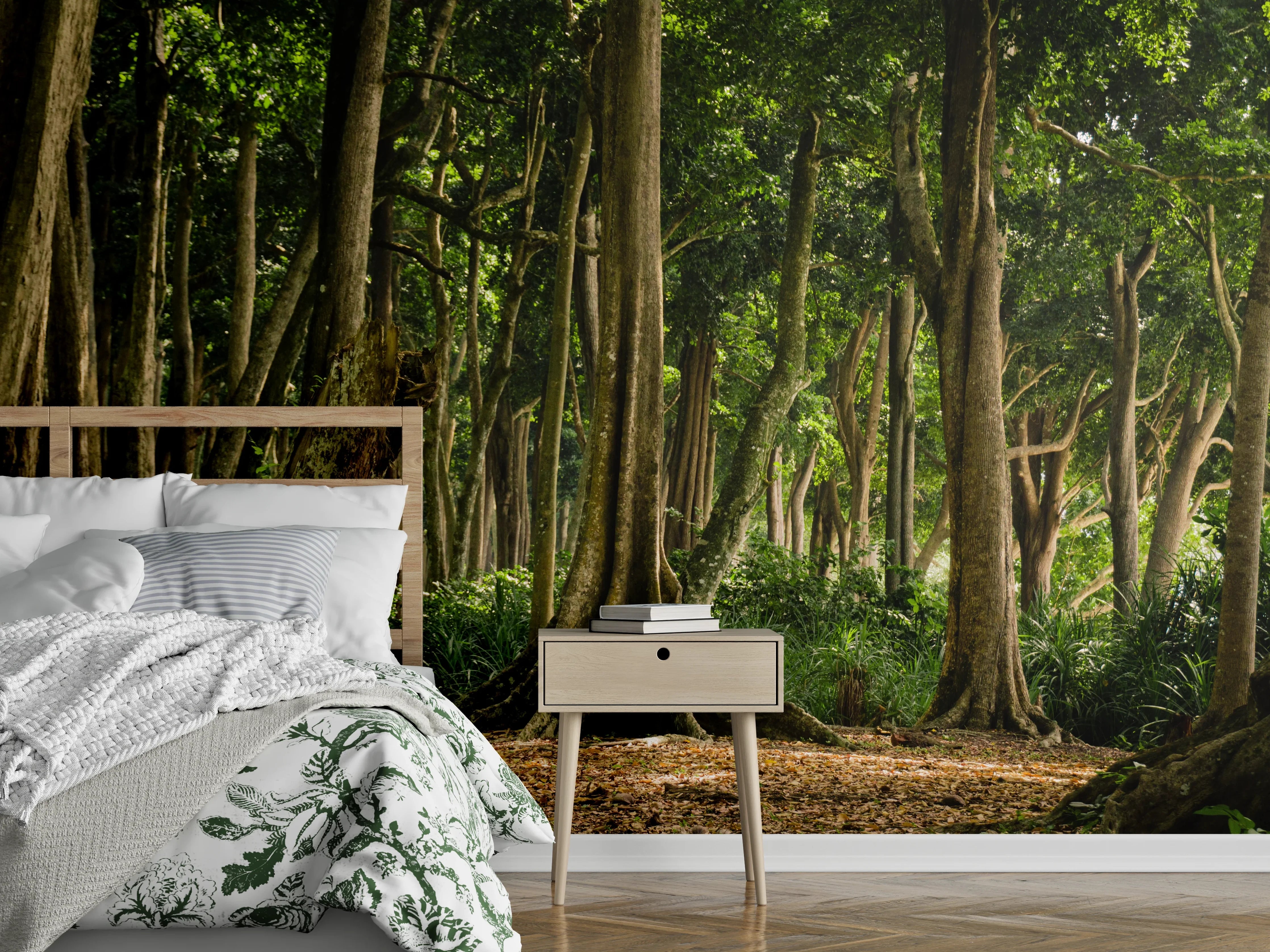 Wandverkleidung Schlafzimmer - Tropischer Wald auf der Insel Havelock