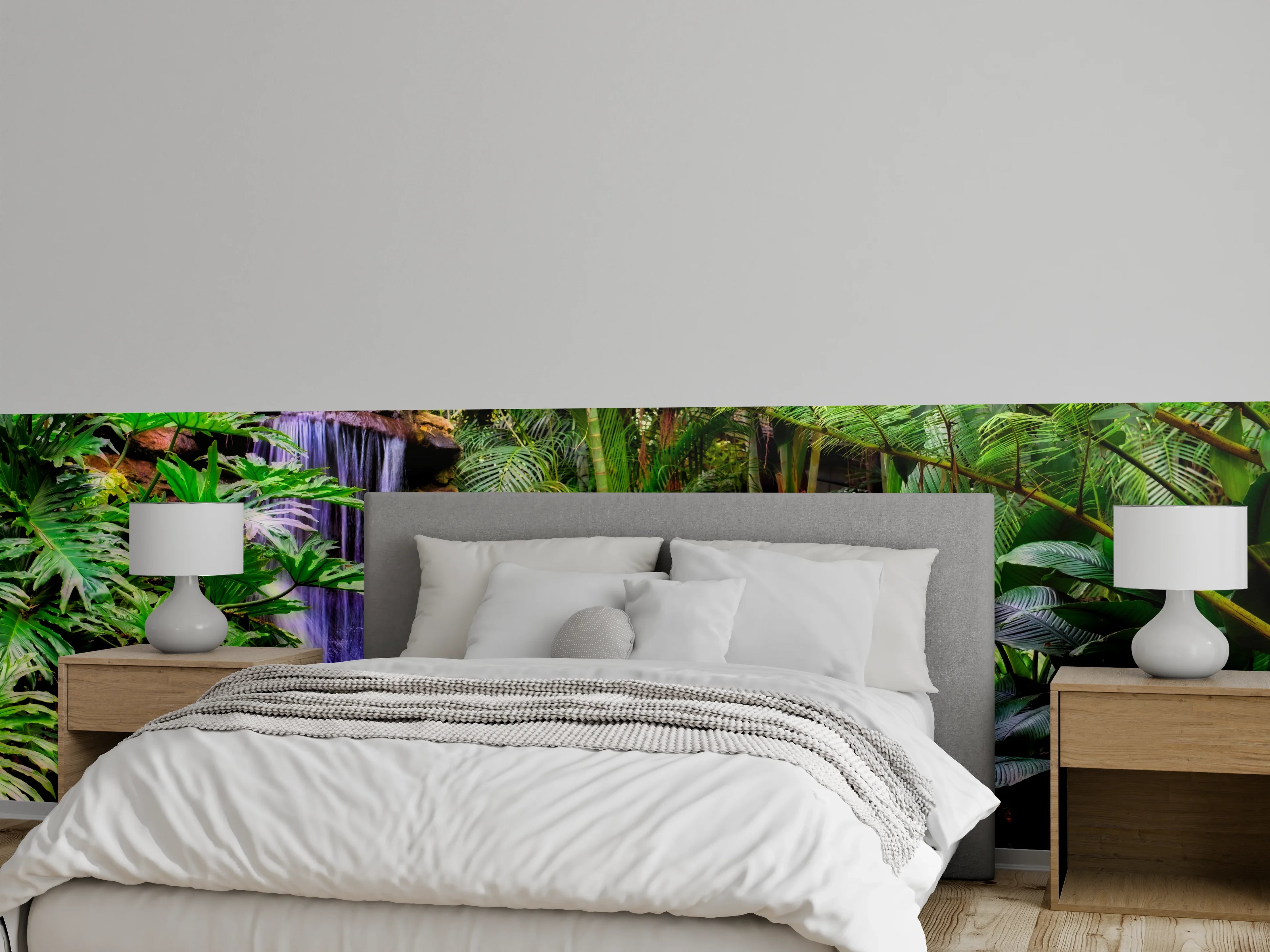 Wandverkleidung Schlafzimmer - Tropischer Wasserfall