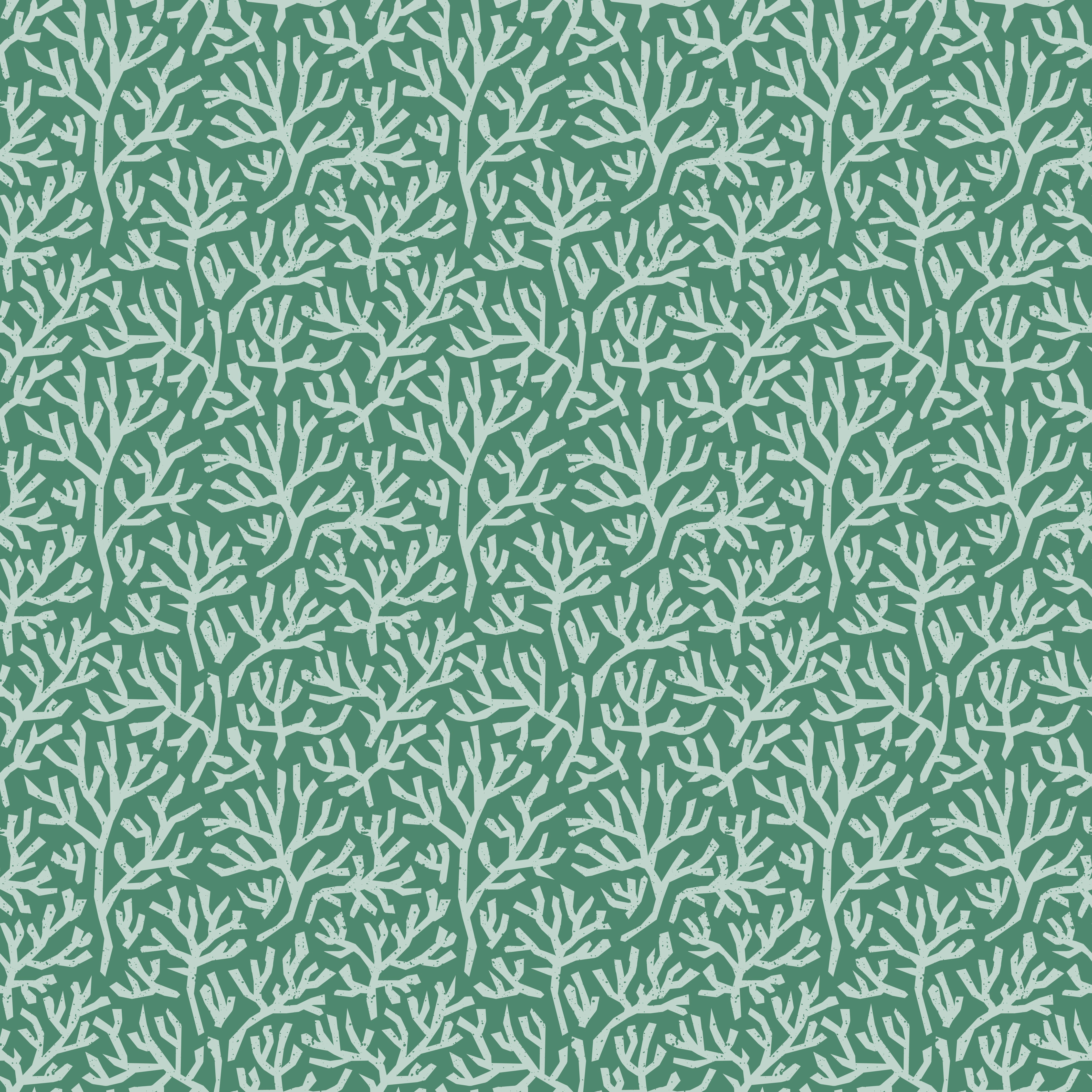 Wandverkleidung Schlafzimmer-Türkis Korallen Minimal-Muster
