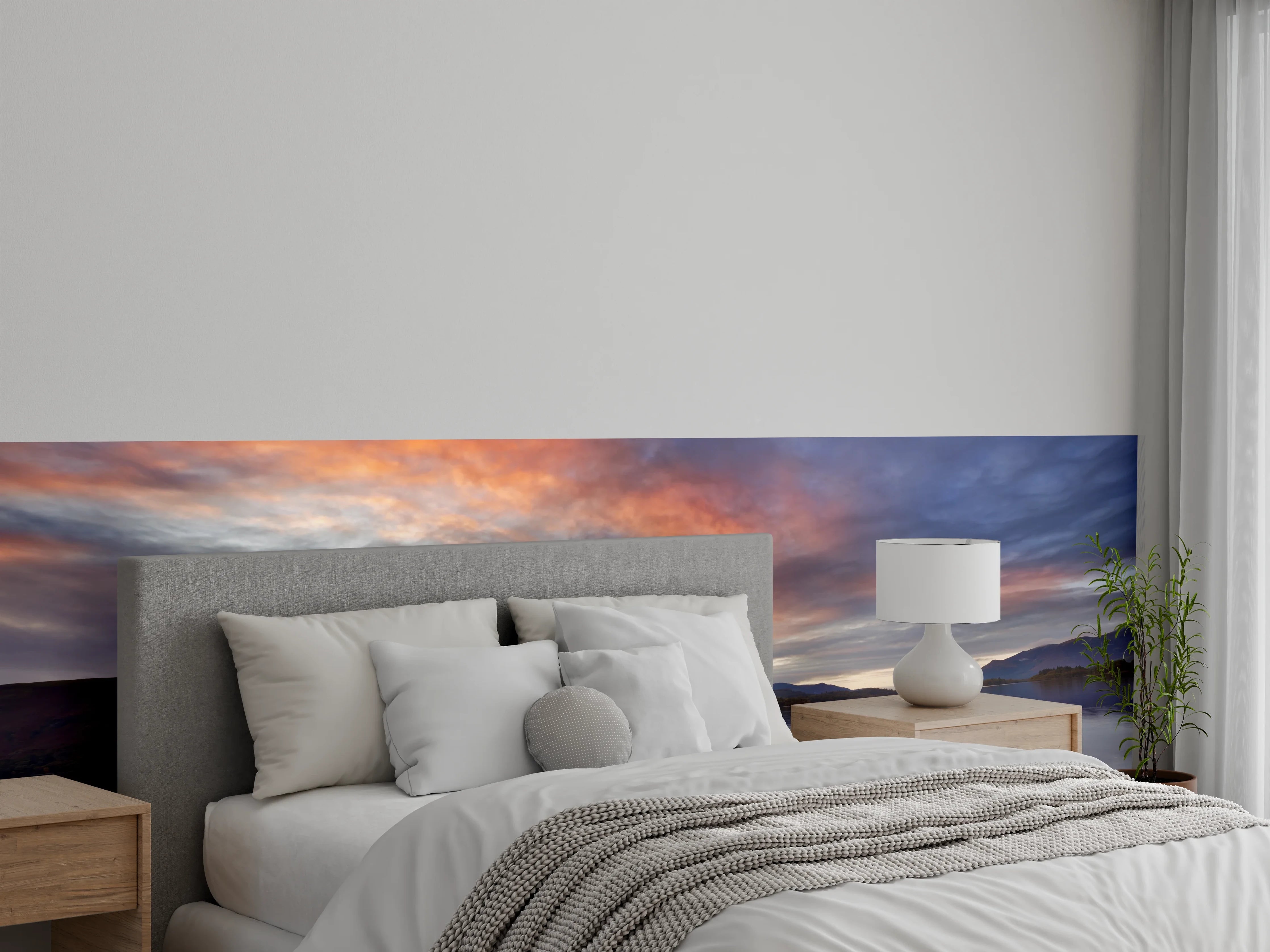 Wandverkleidung Schlafzimmer - Überschwemmter Steg in Derwent Water