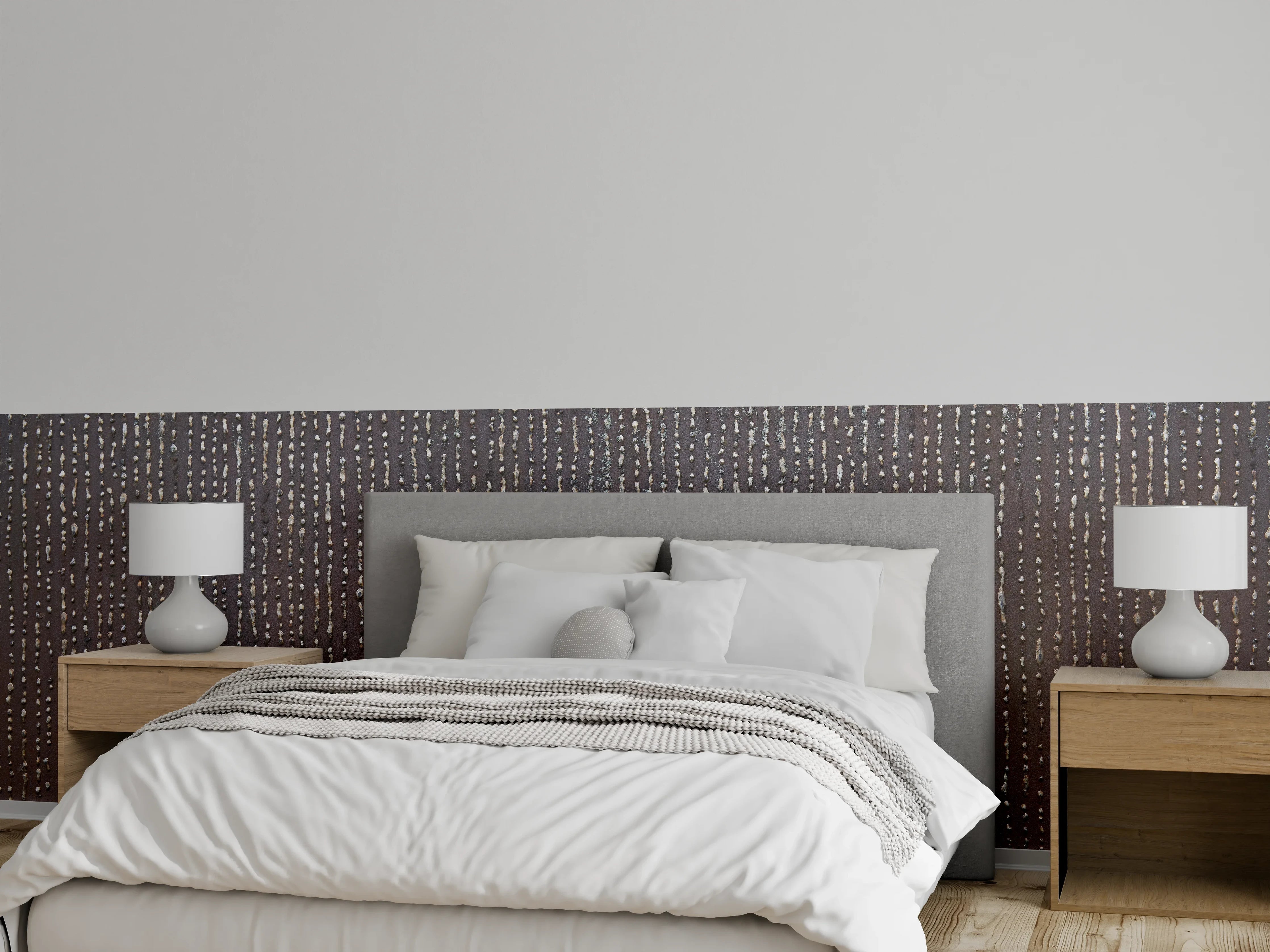 Wandverkleidung Schlafzimmer - Ungewöhnliche Tropfenstruktur