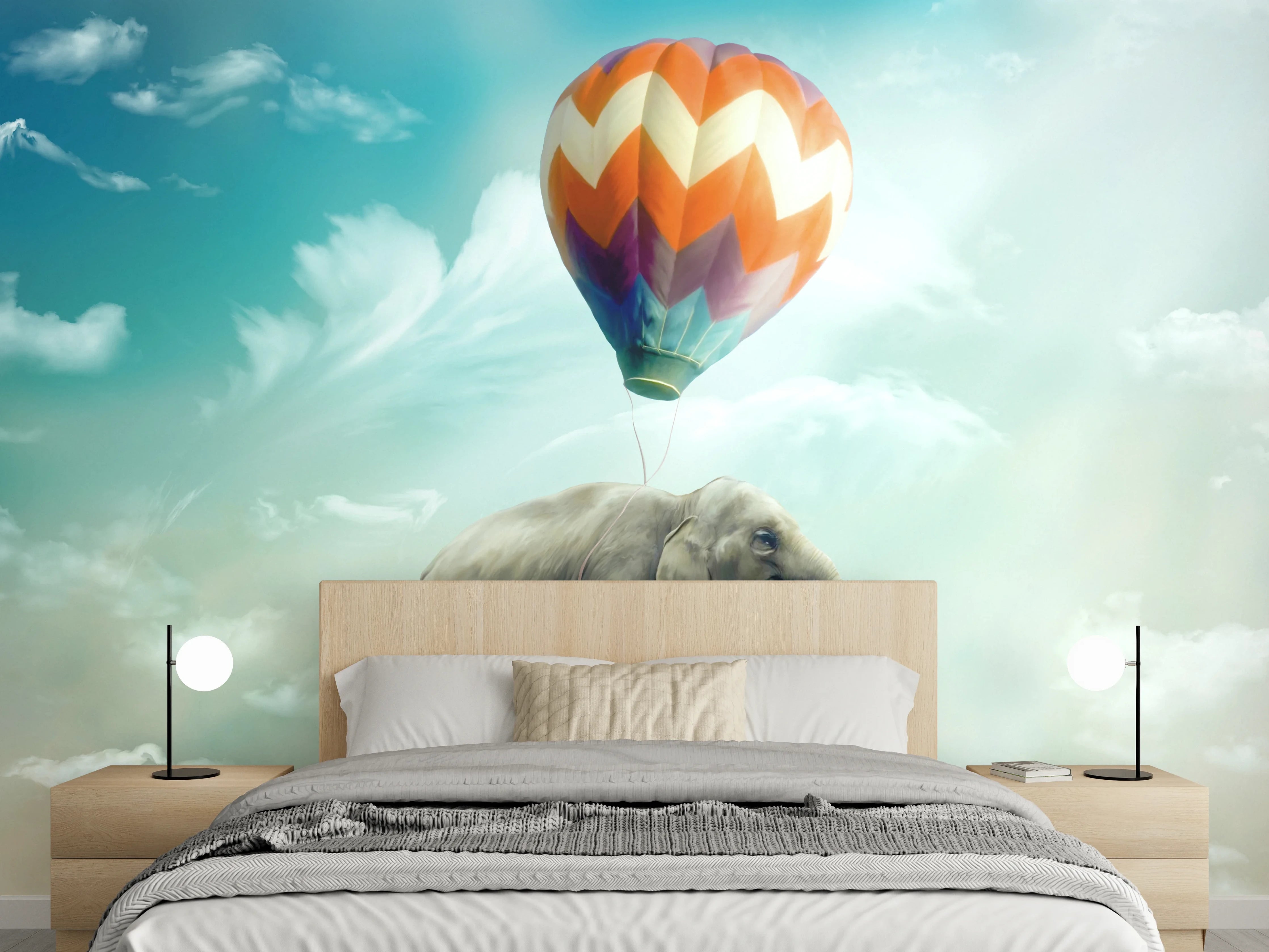 Wandverkleidung Schlafzimmer - Unrealistische Darstellung 