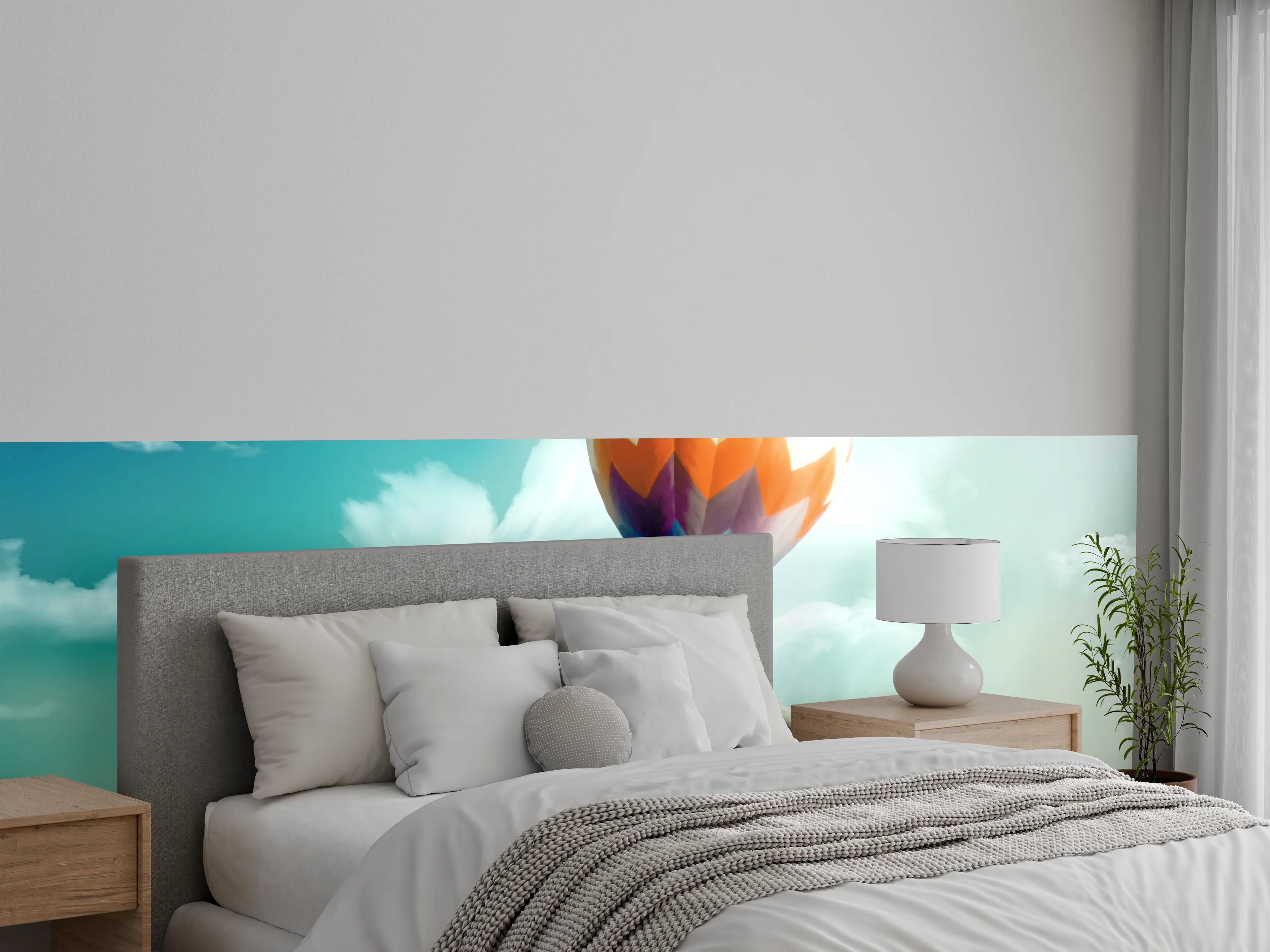 Wandverkleidung Schlafzimmer - Unrealistische Darstellung 