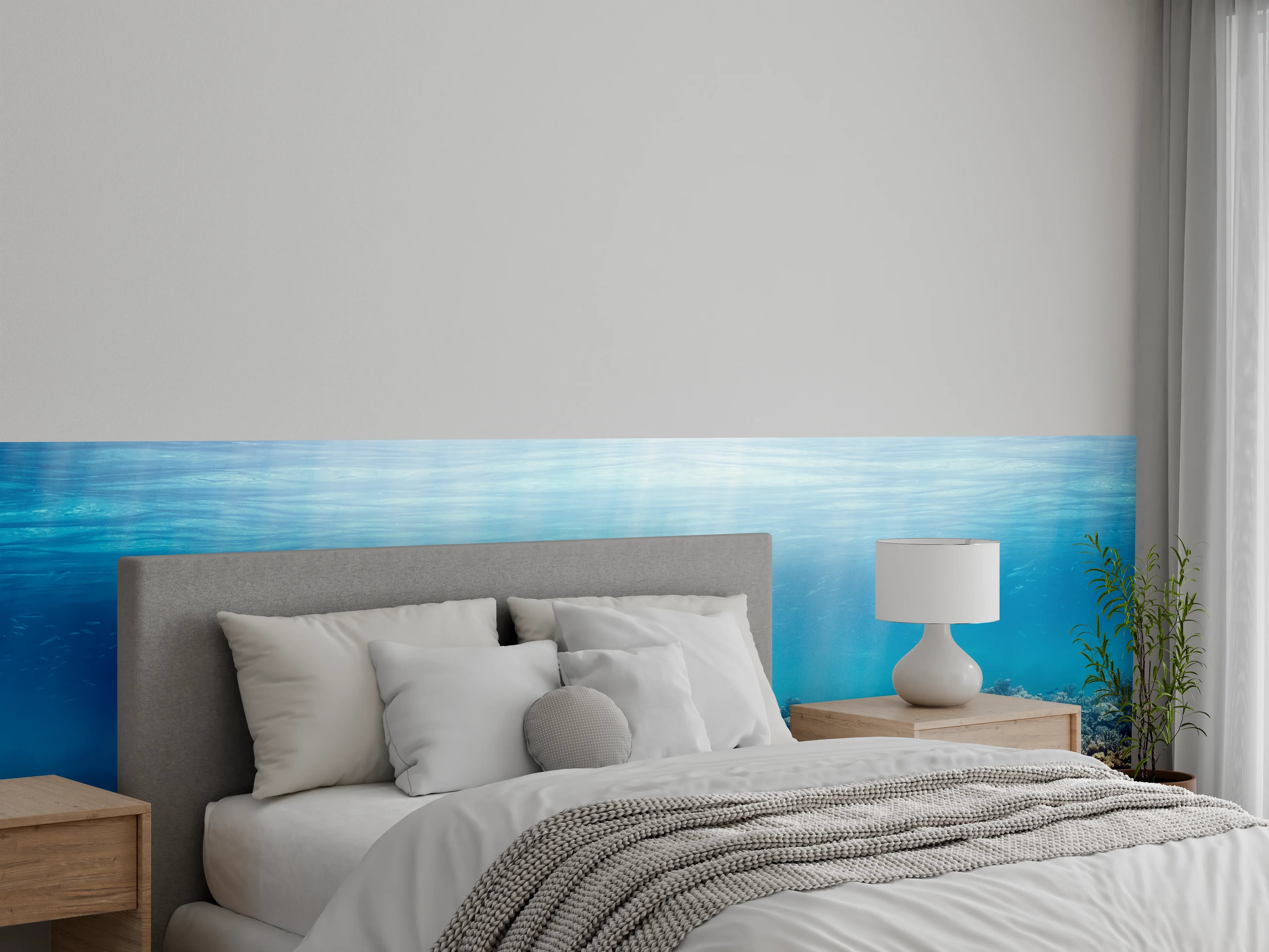 Wandverkleidung Schlafzimmer - Unterwasser-Korallenriff im Roten Meer