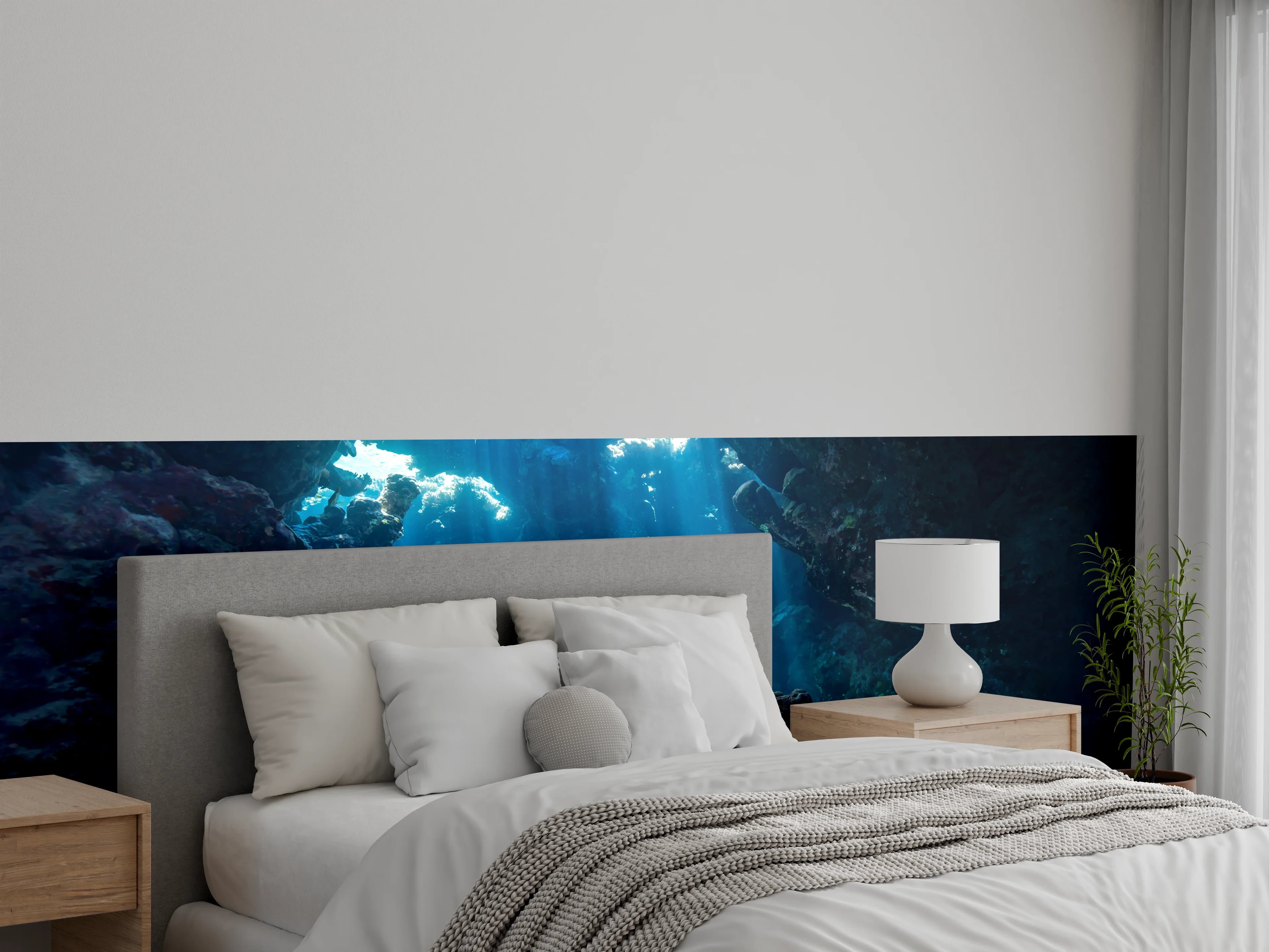 Wandverkleidung Schlafzimmer - Unterwasseransicht eines Riffs