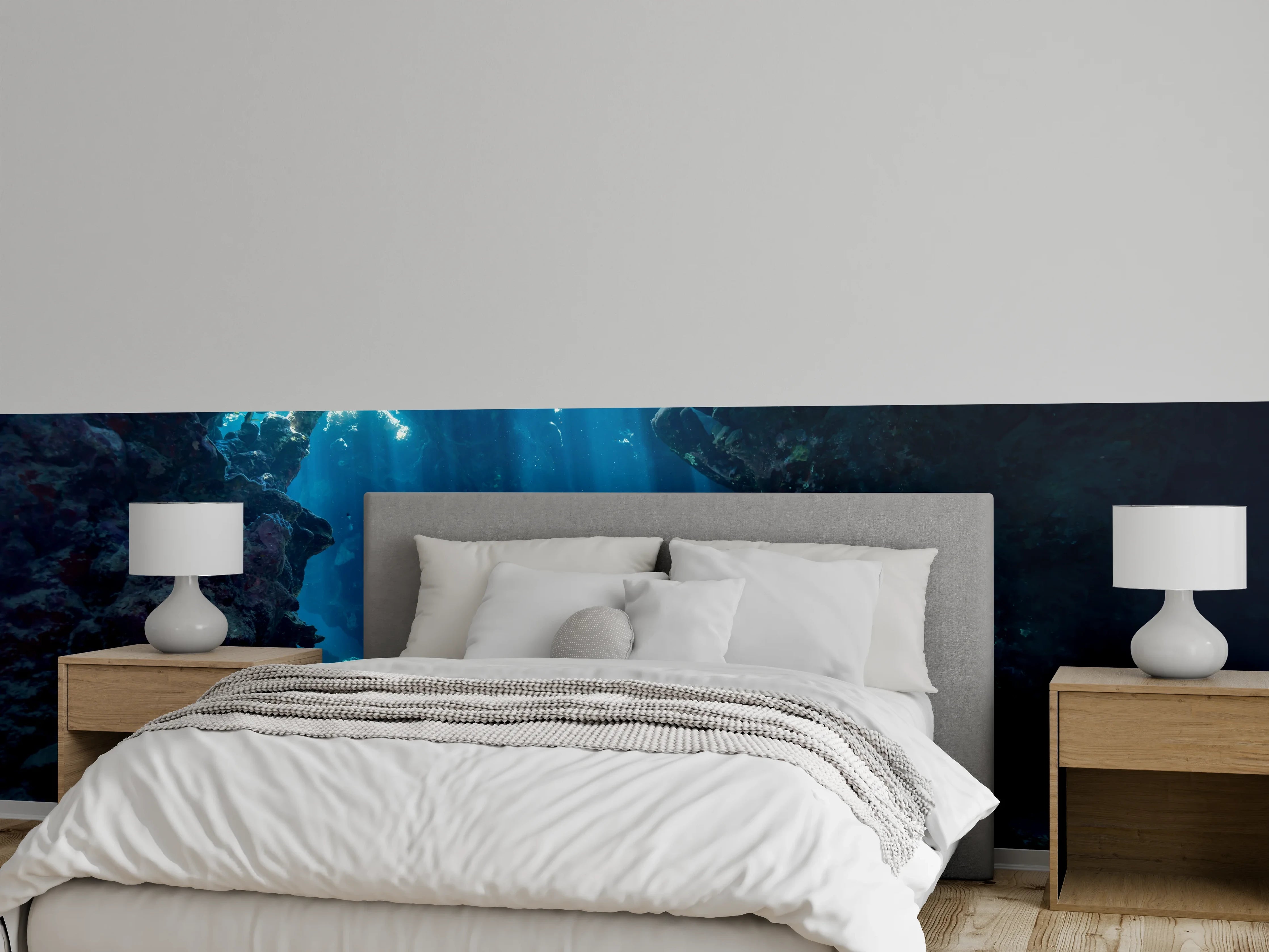 Wandverkleidung Schlafzimmer - Unterwasseransicht eines Riffs