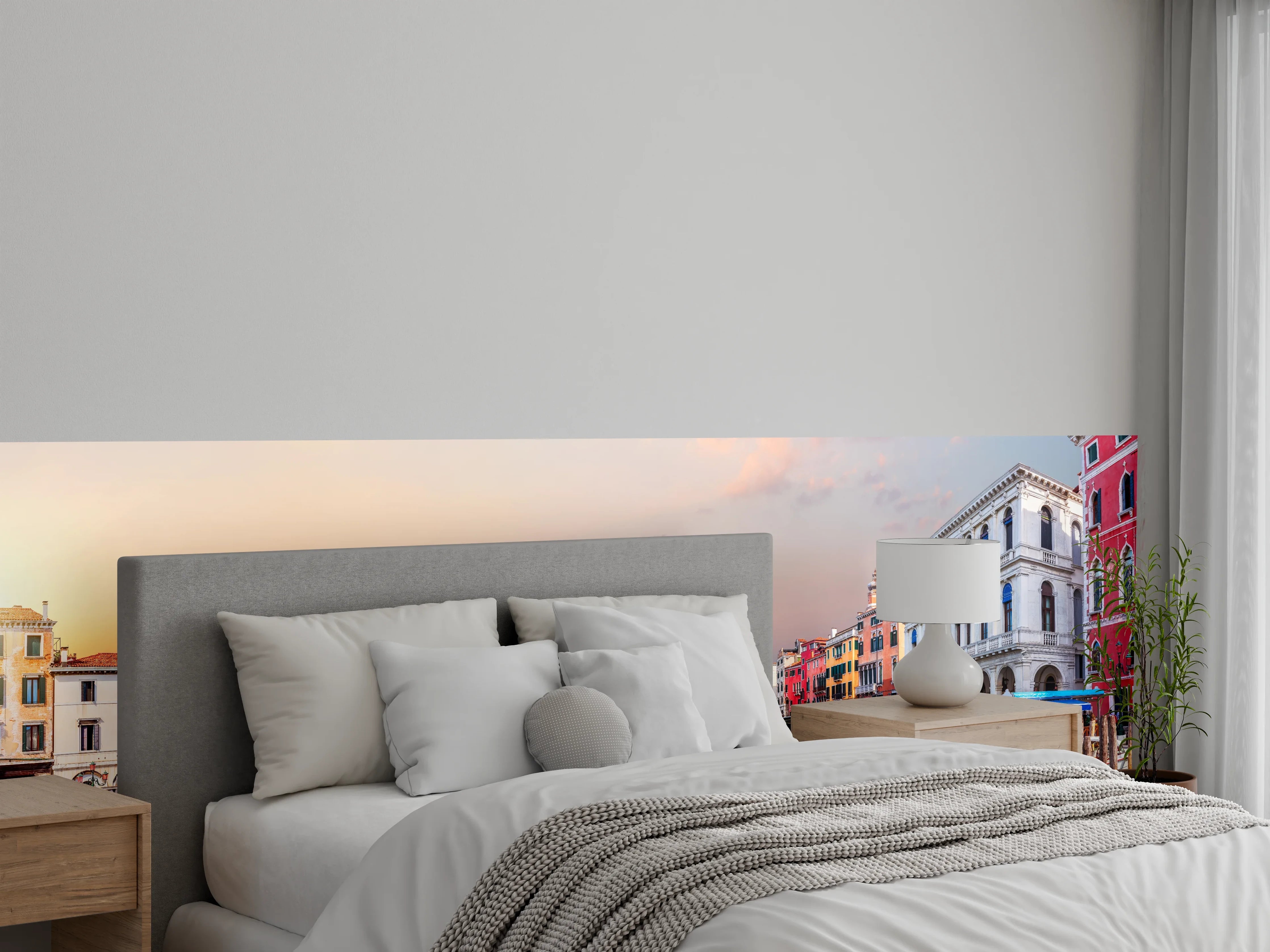 Wandverkleidung Schlafzimmer - Venedig Kanal bei Sonnenuntergang