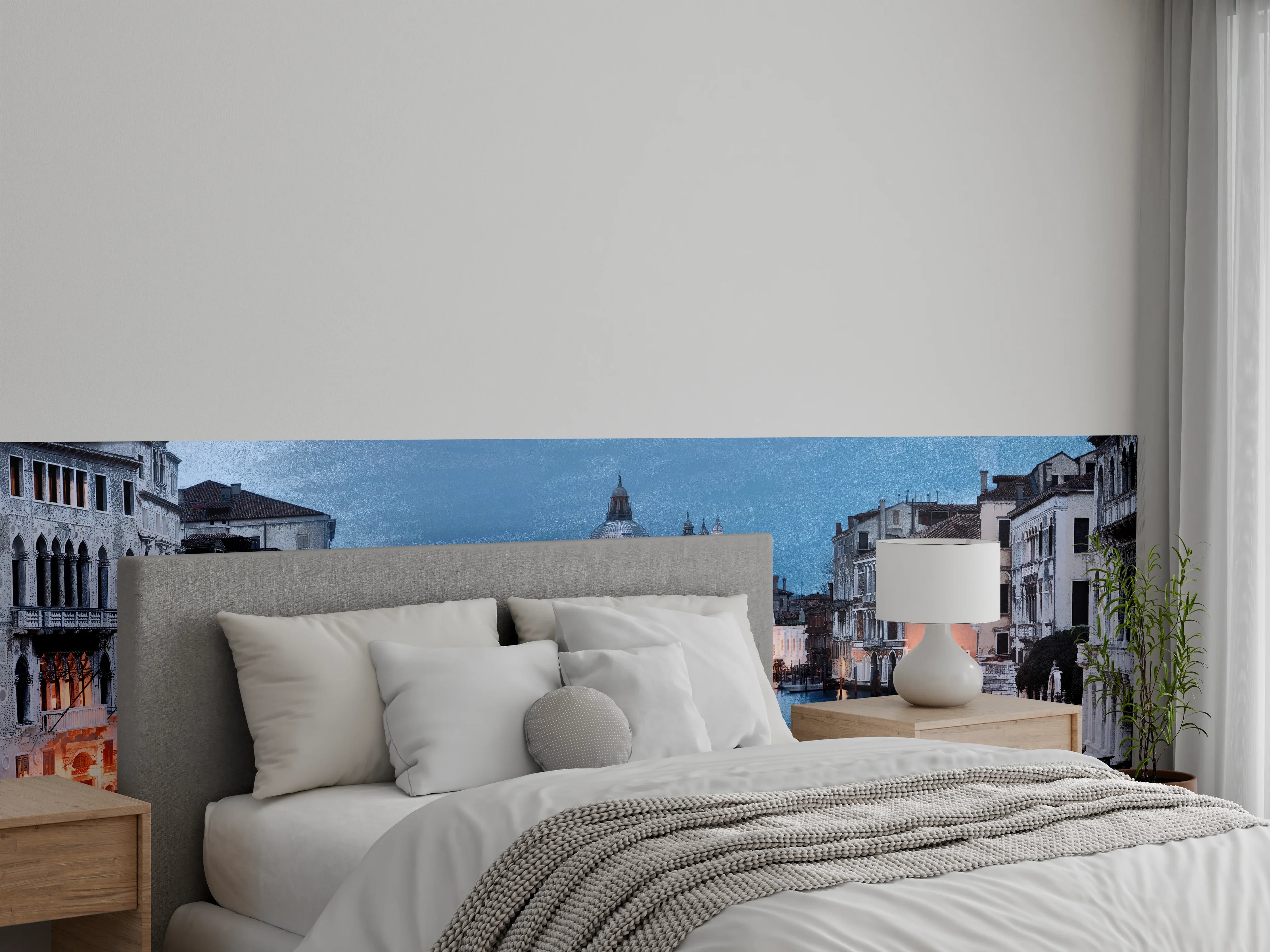 Wandverkleidung Schlafzimmer - Venedig bei Abenddämmerung Panorama