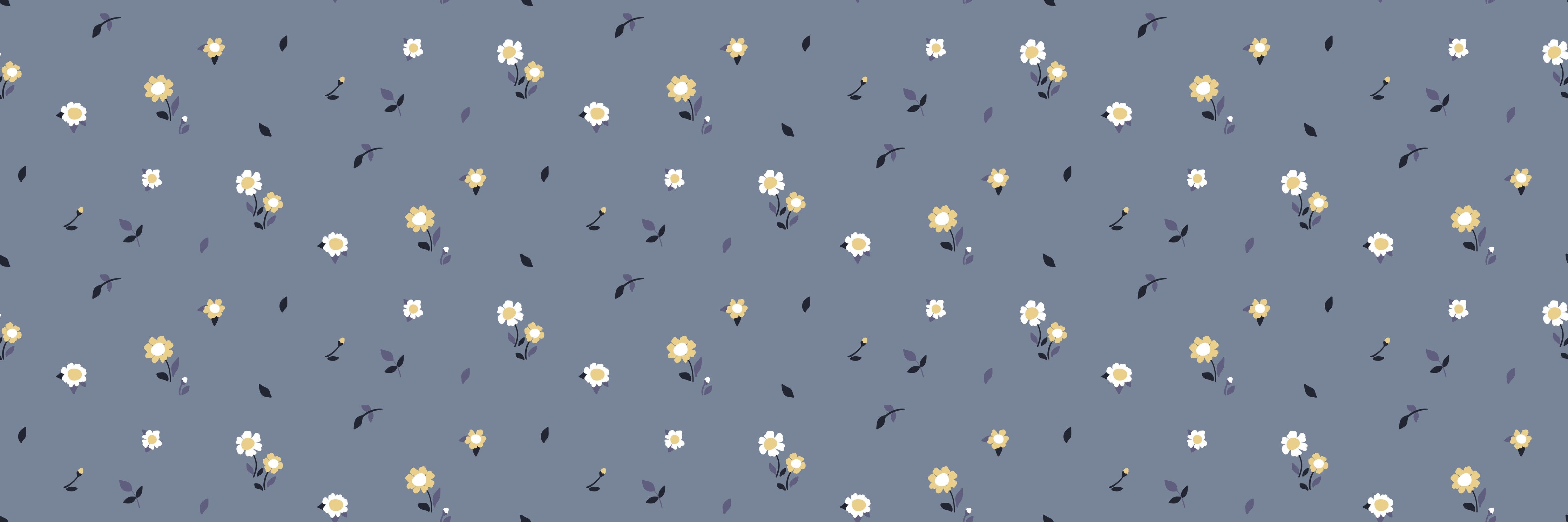 Wandverkleidung Schlafzimmer-Vintage Bloom Ditsy Blumenmuster