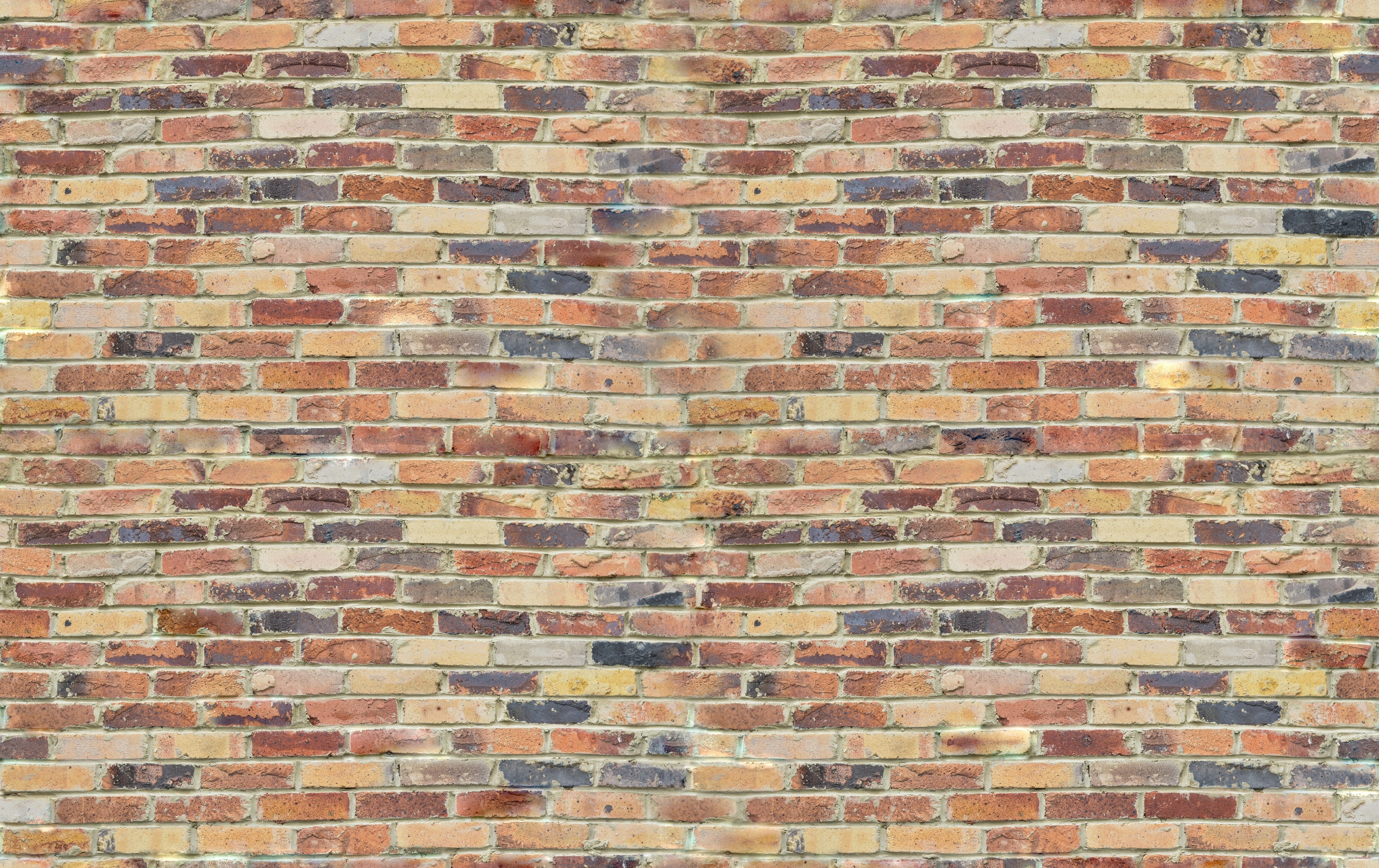 Wandverkleidung Schlafzimmer-Wand aus farbigen Ziegeln