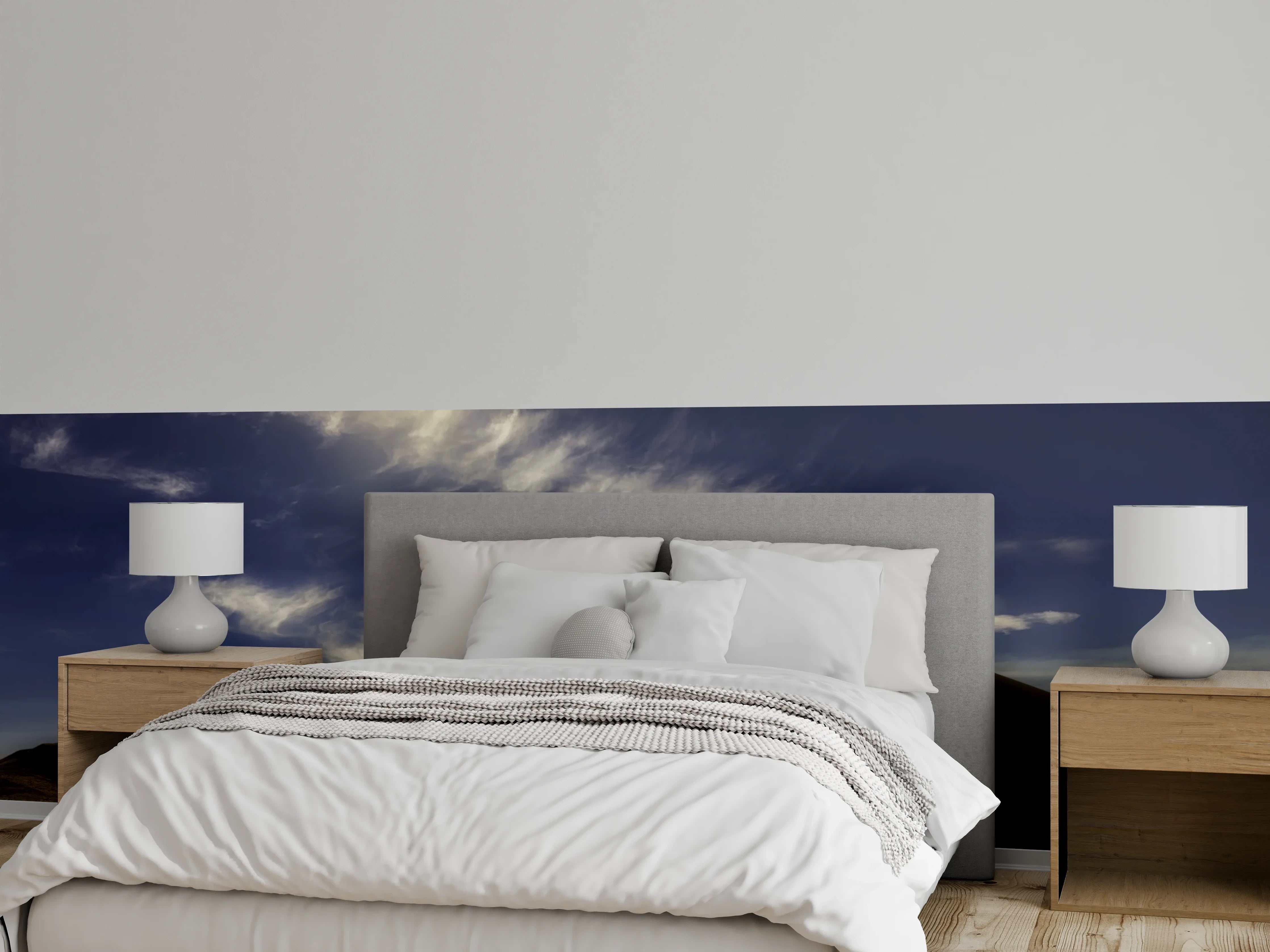Wandverkleidung Schlafzimmer - Wanderer in der Wüste