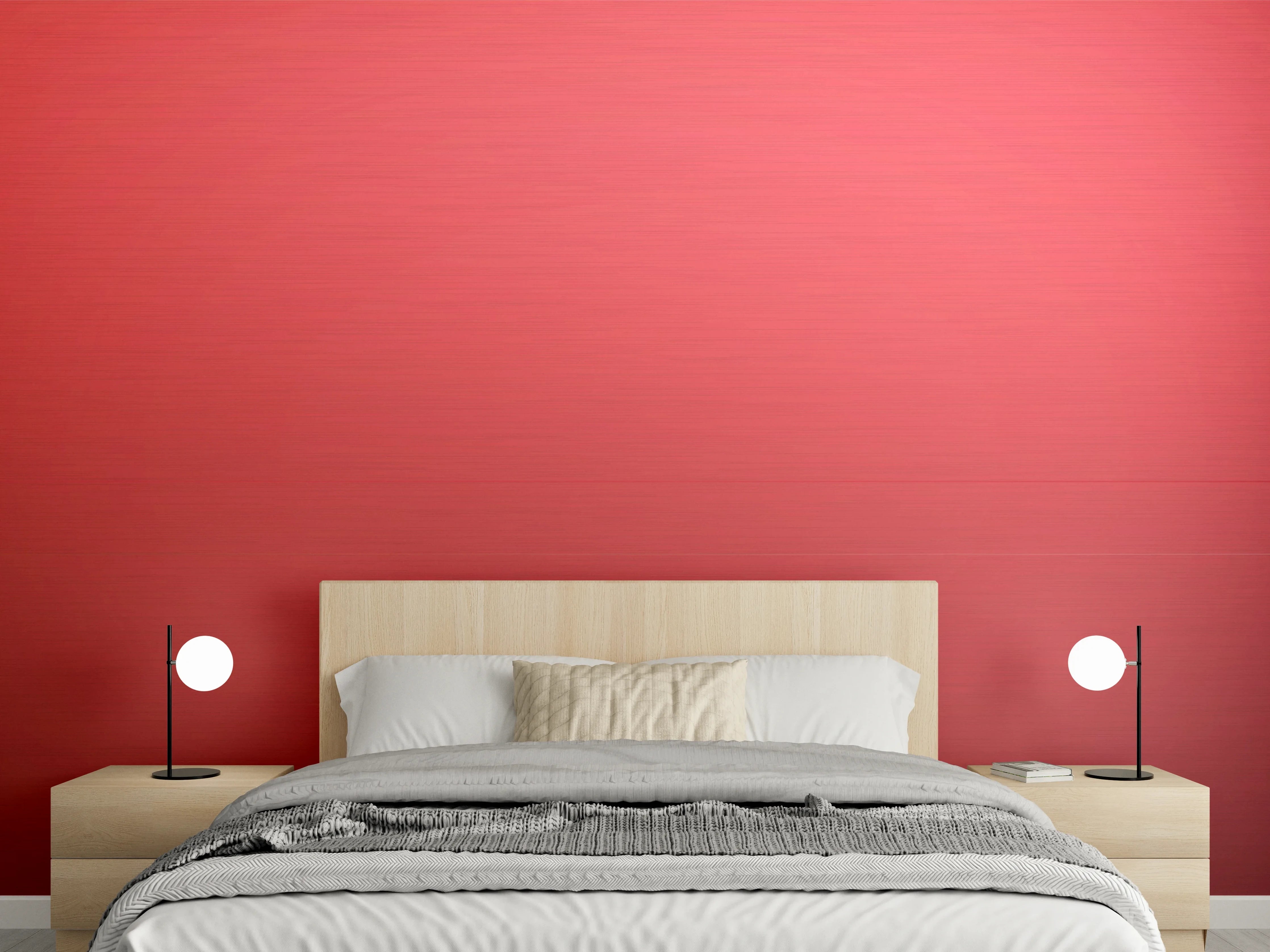 Wandverkleidung Schlafzimmer - Warme Rot-Tonmarmor-Textur
