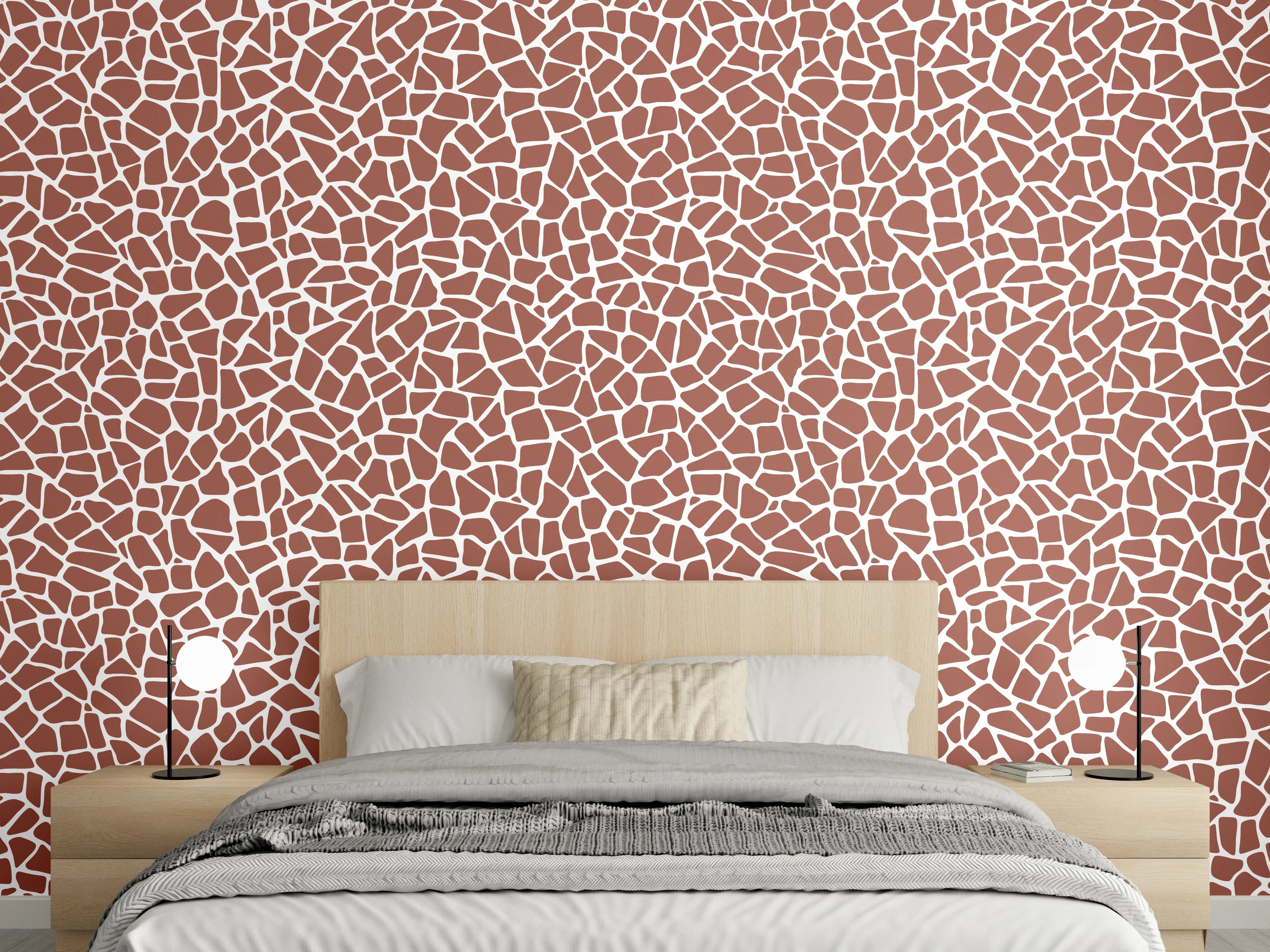 Wandverkleidung Schlafzimmer - Warme Sandstein-Textur mit feinen Linien