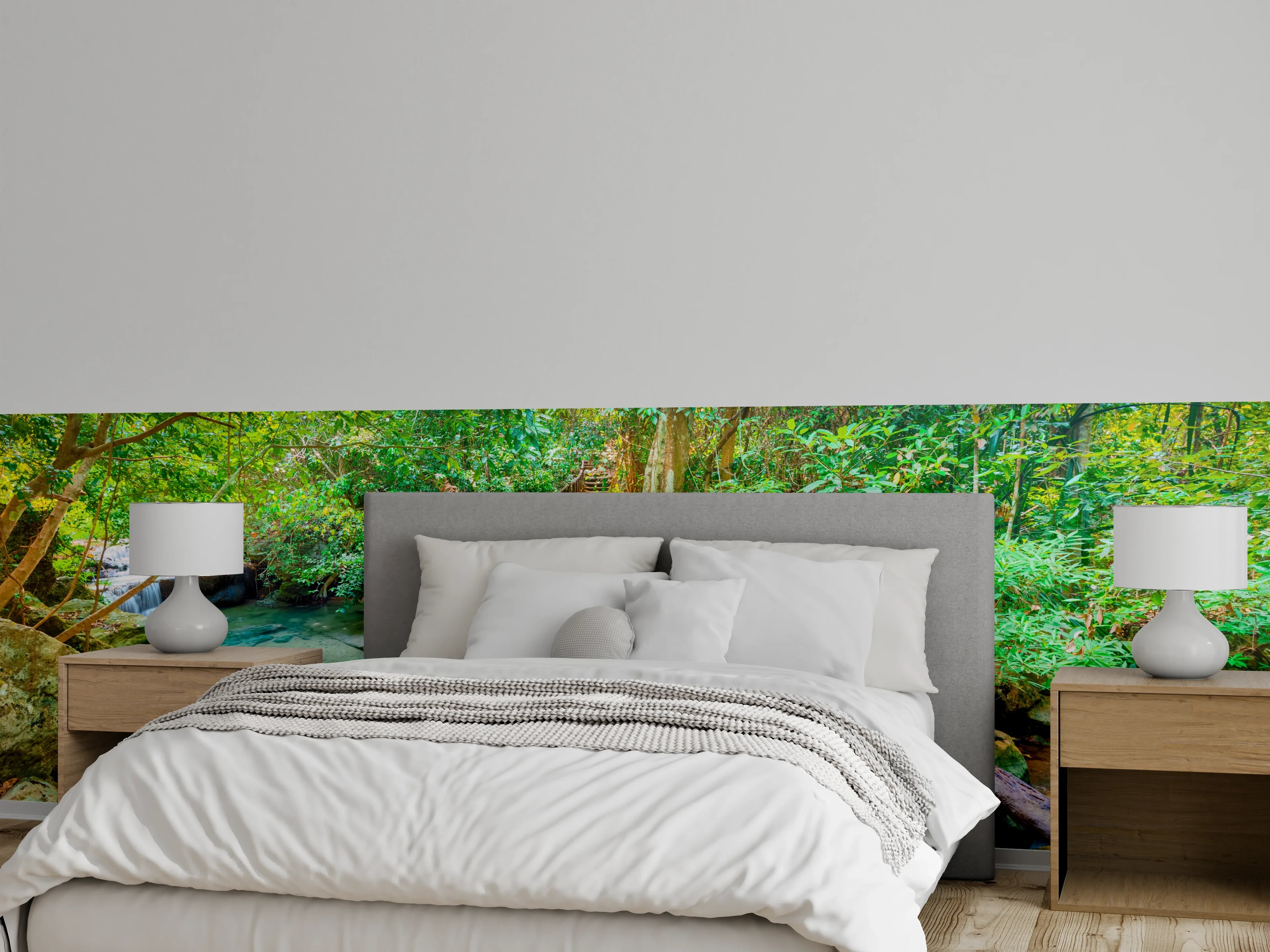 Wandverkleidung Schlafzimmer - Wasserfall im Erawan-Nationalpark