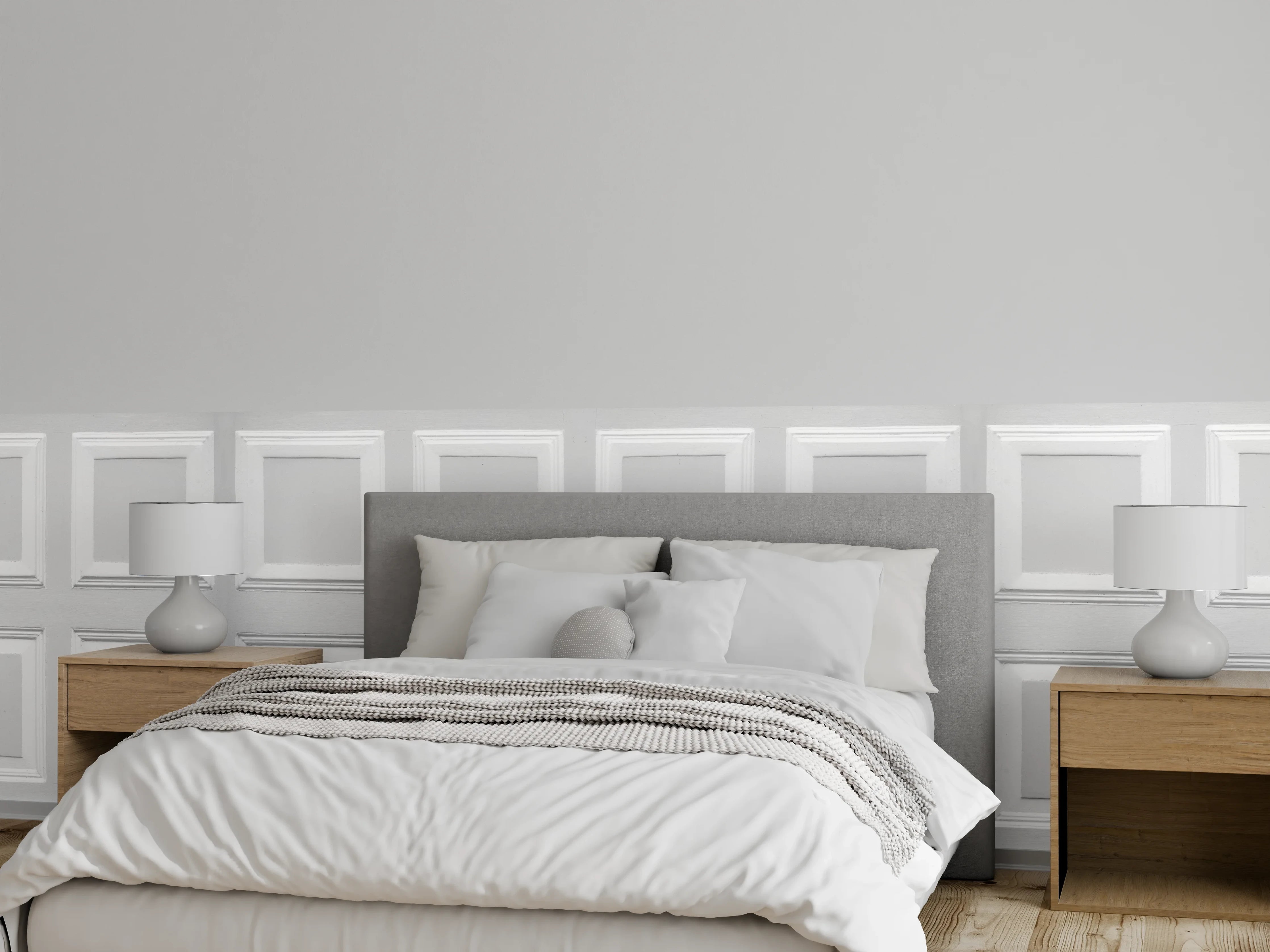 Wandverkleidung Schlafzimmer - Weiße Quadratische Tür Textur