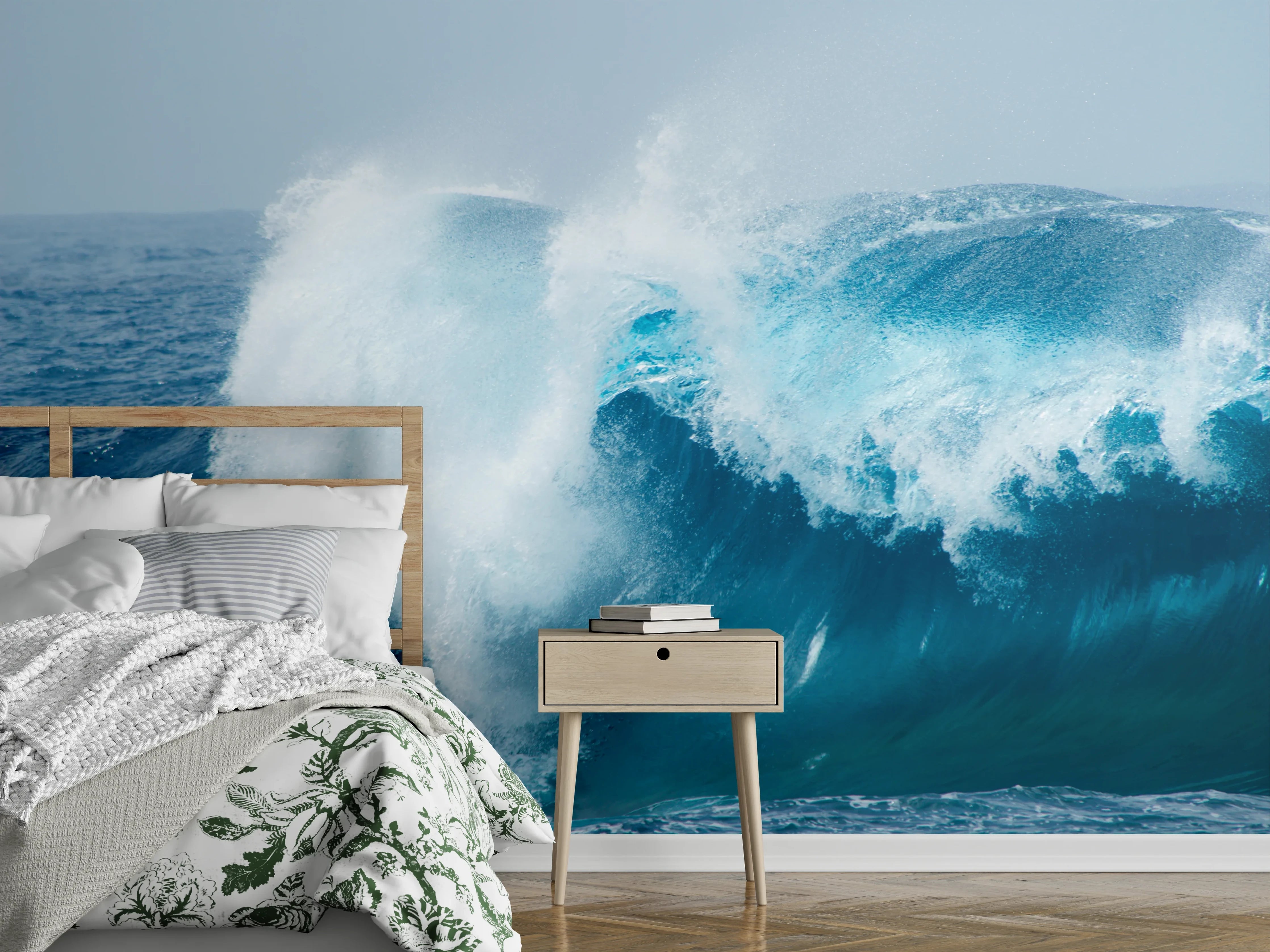 Wandverkleidung Schlafzimmer - Welle trifft Ozean – Meer Fotomotiv