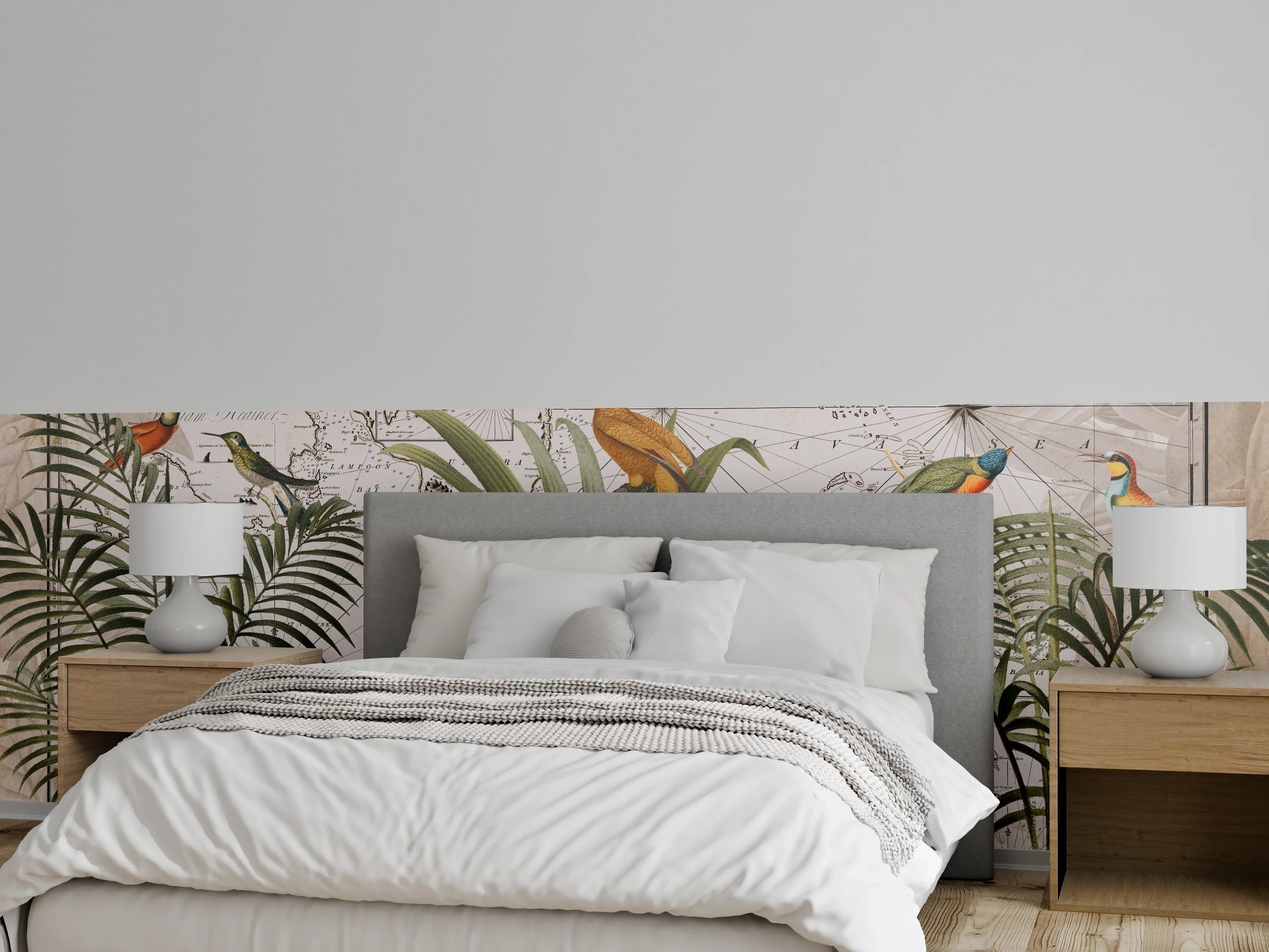 Wandverkleidung Schlafzimmer - Weltkarte - Indonesien