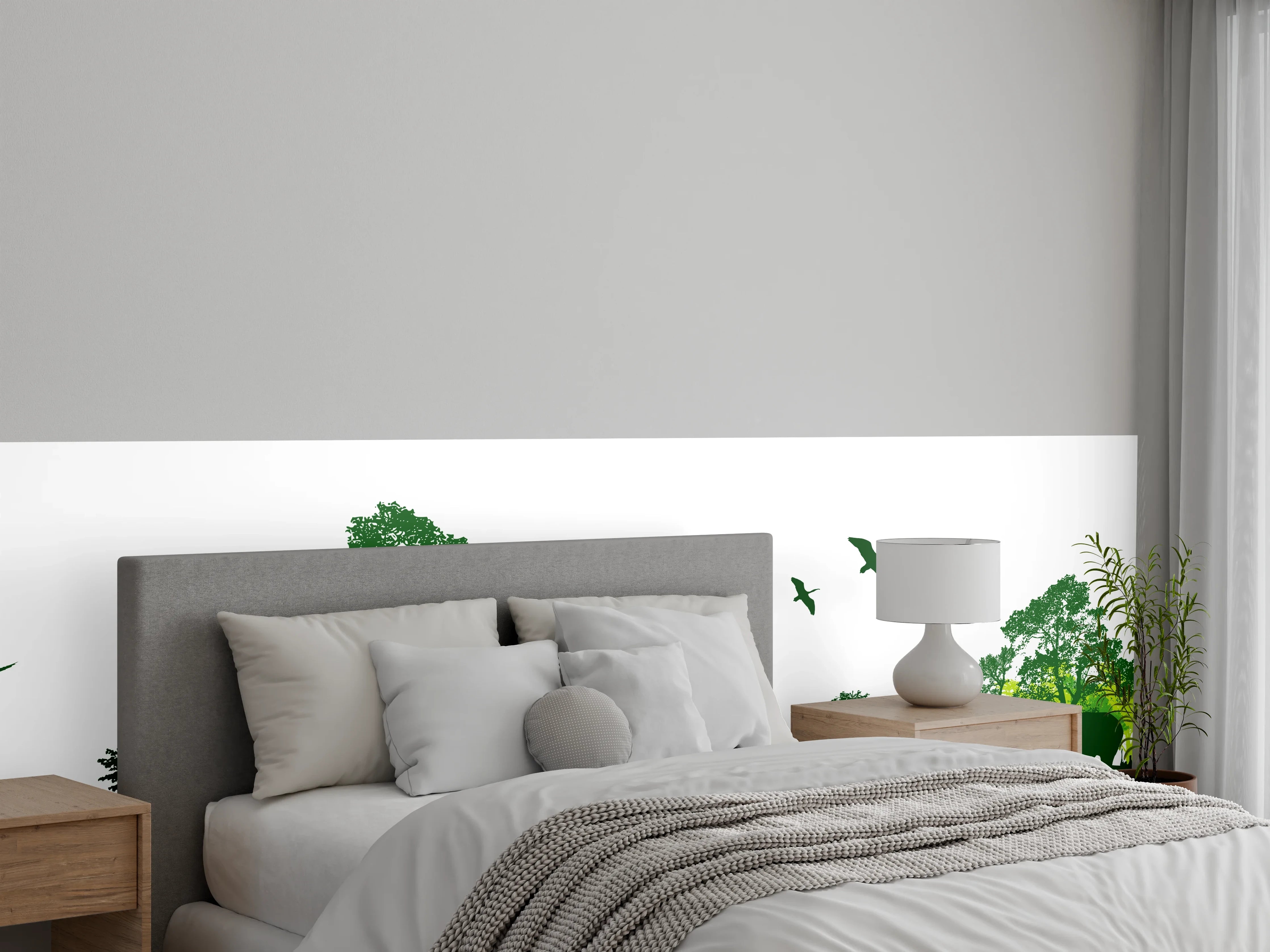 Wandverkleidung Schlafzimmer - Wilde Tiere