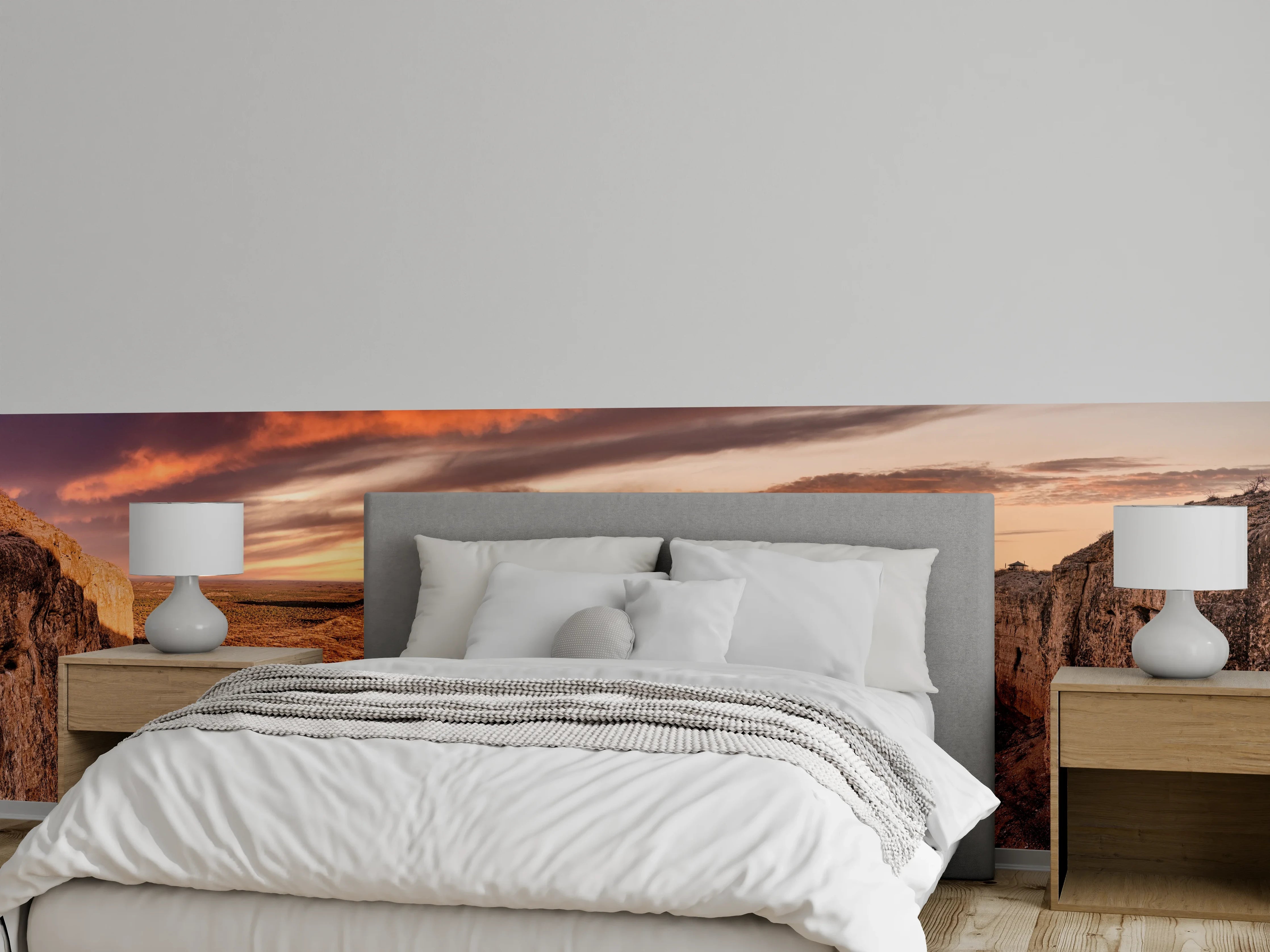 Wandverkleidung Schlafzimmer - Wüstenblick auf Vingerklip Lodge - Nambia Damaraland