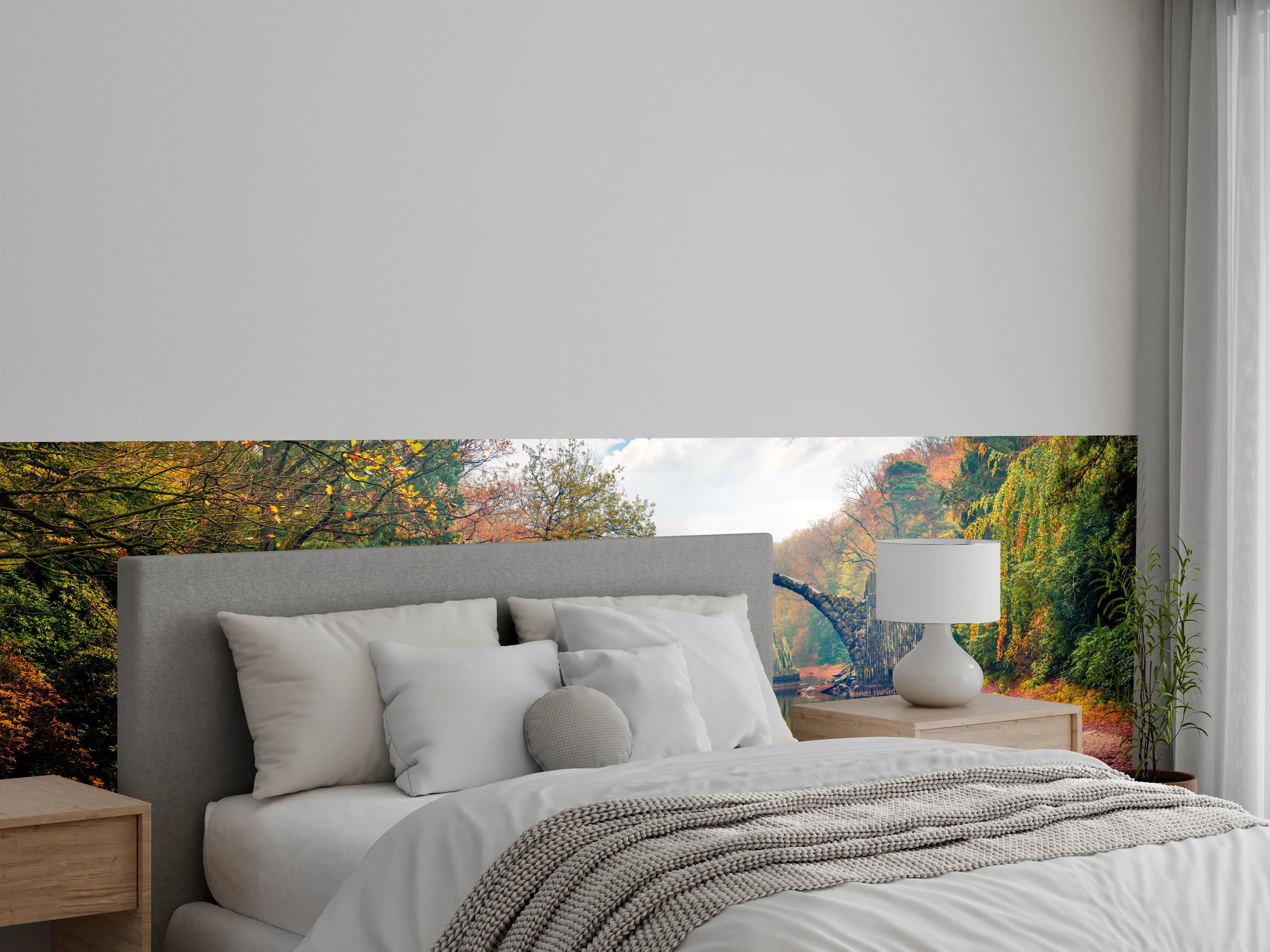 Wandverkleidung Schlafzimmer - Wunderschöner Blick auf Azaleen