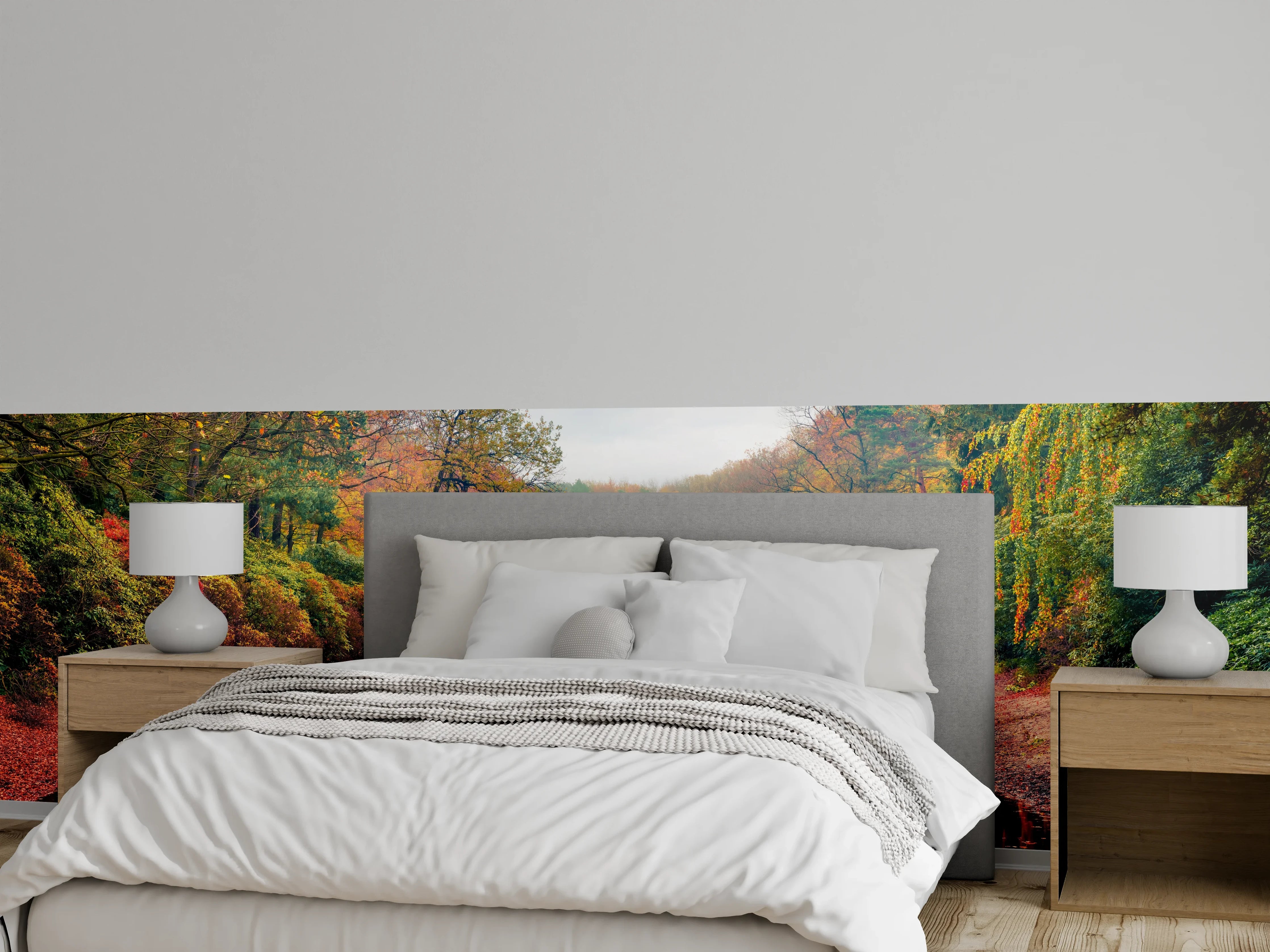 Wandverkleidung Schlafzimmer - Wunderschöner Blick auf Azaleen