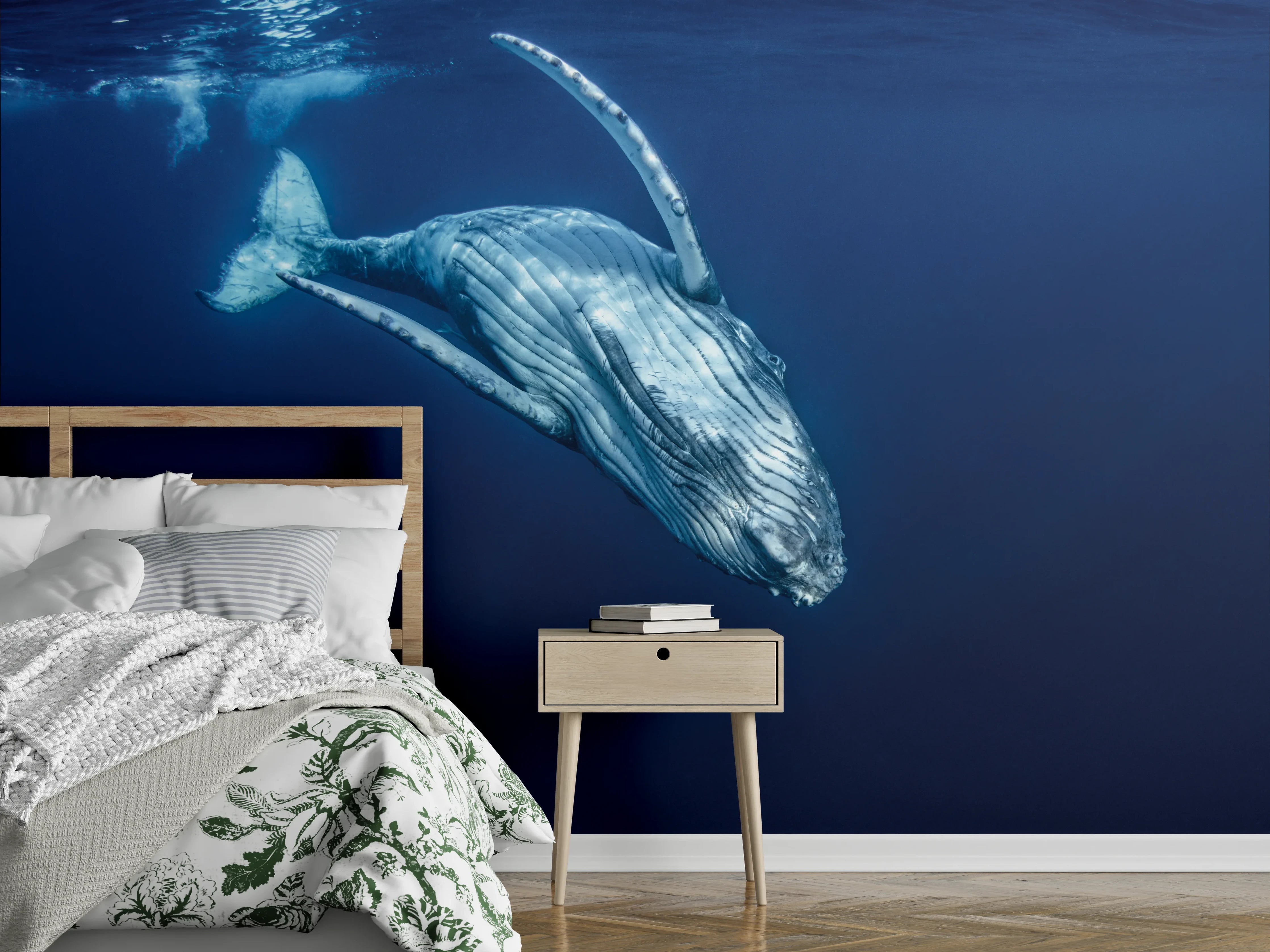 Wandverkleidung Schlafzimmer - Wunderschönes Buckelwalbaby